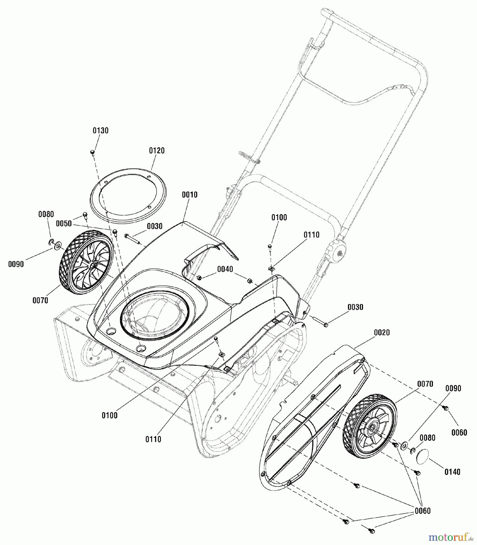  Murray Schneefräsen MS55800E (1696211-00) - Murray 22