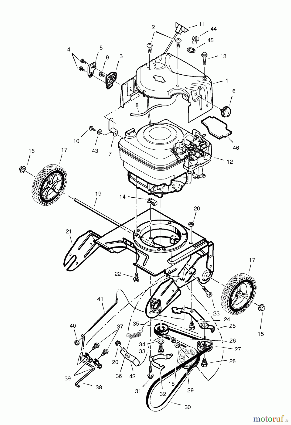  Murray Schneefräsen 536.881400 (88140000NC) - Craftsman 21