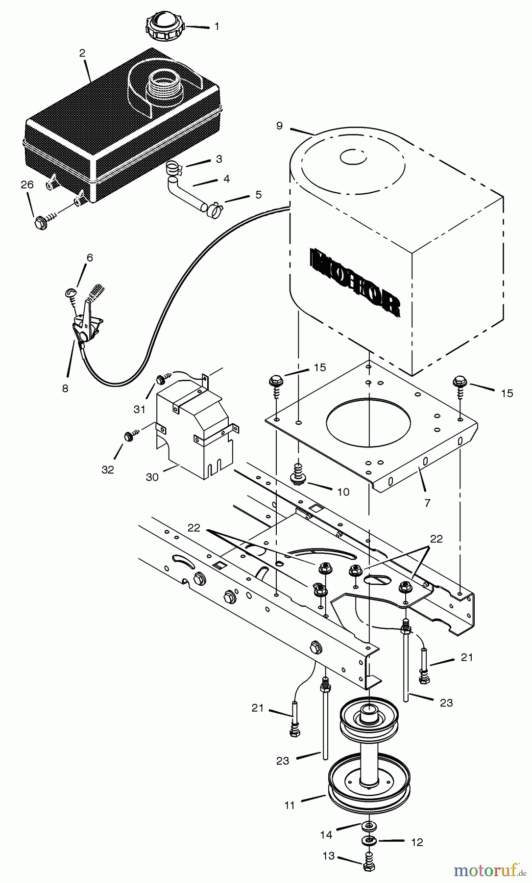  Murray Rasen- und Gartentraktoren 405015x92A - B&S/Murray 40