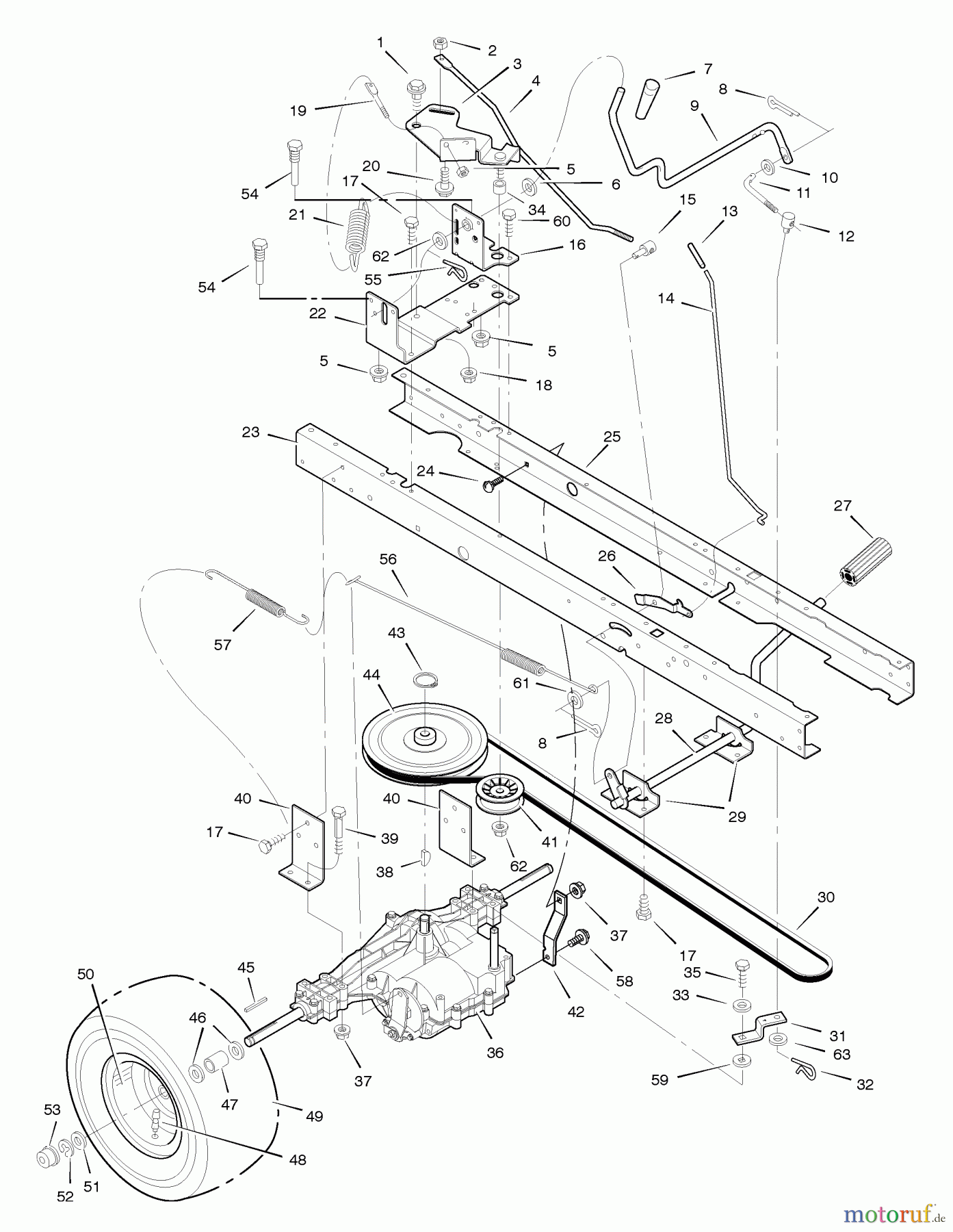  Murray Rasen- und Gartentraktoren 405016x31A - Scotts 40