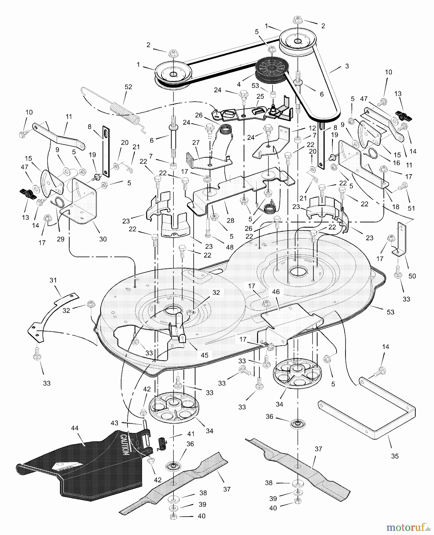  Murray Rasen- und Gartentraktoren 40507x31A - Scotts 40