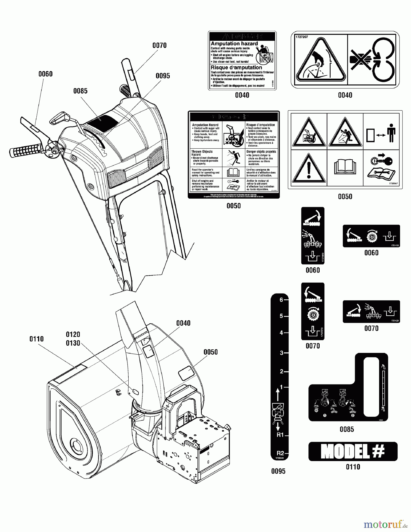  Murray Schneefräsen BM924E (1696254-00) - Briggs & Stratton 24