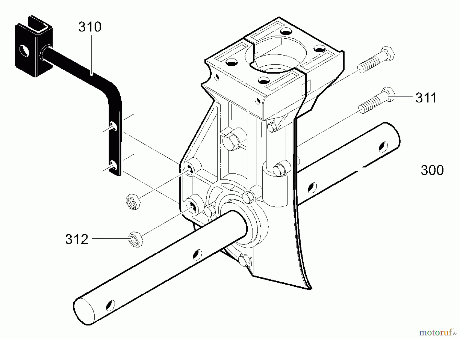  Murray Motorhacken und Kultivierer 11052x4D - Murray Cultivator (2003) Transmission Assembly