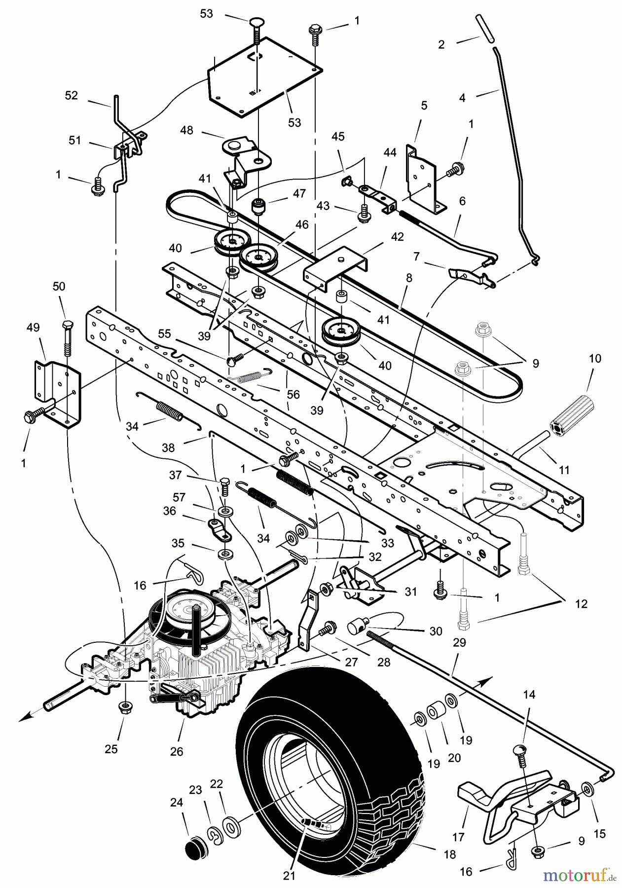  Murray Rasen- und Gartentraktoren 405601x30A - Murray 40