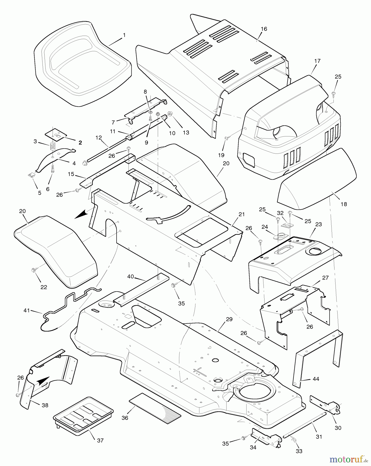  Murray Rasen- und Gartentraktoren 40715x199A - B&S/Murray 40