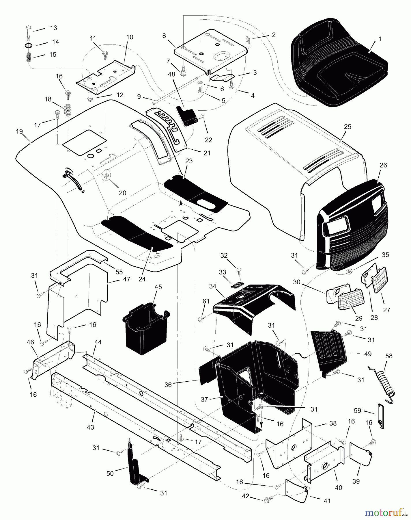  Murray Rasen- und Gartentraktoren 42509x92B - B&S/Murray 42