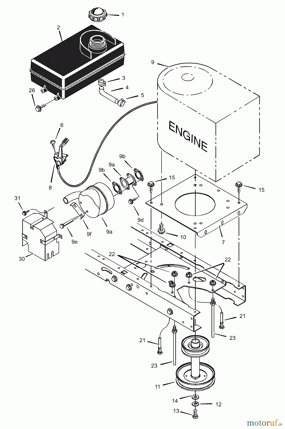  Murray Rasen- und Gartentraktoren 42516x92B - B&S/Murray 42