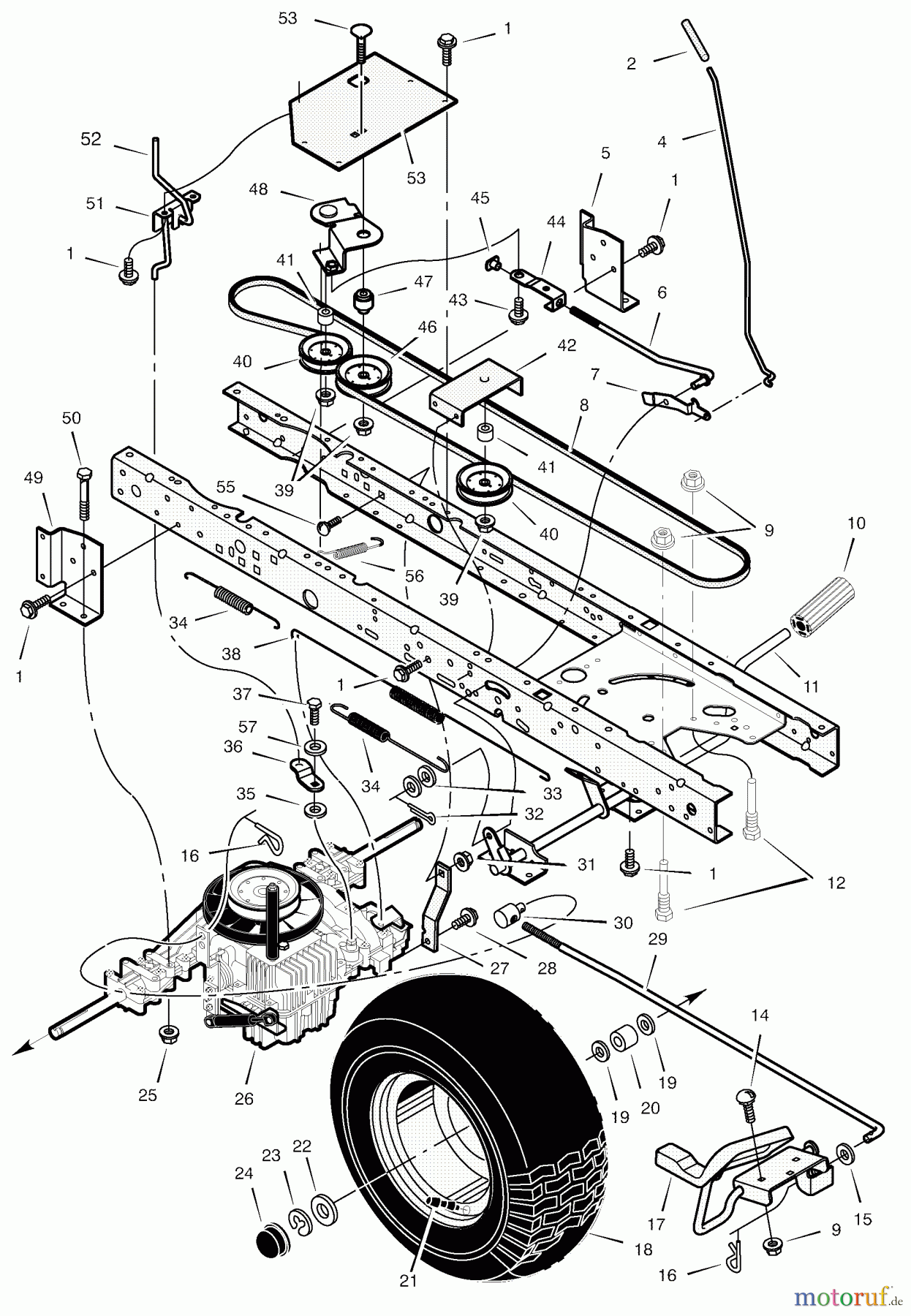  Murray Rasen- und Gartentraktoren 425600x8A - Scotts 42