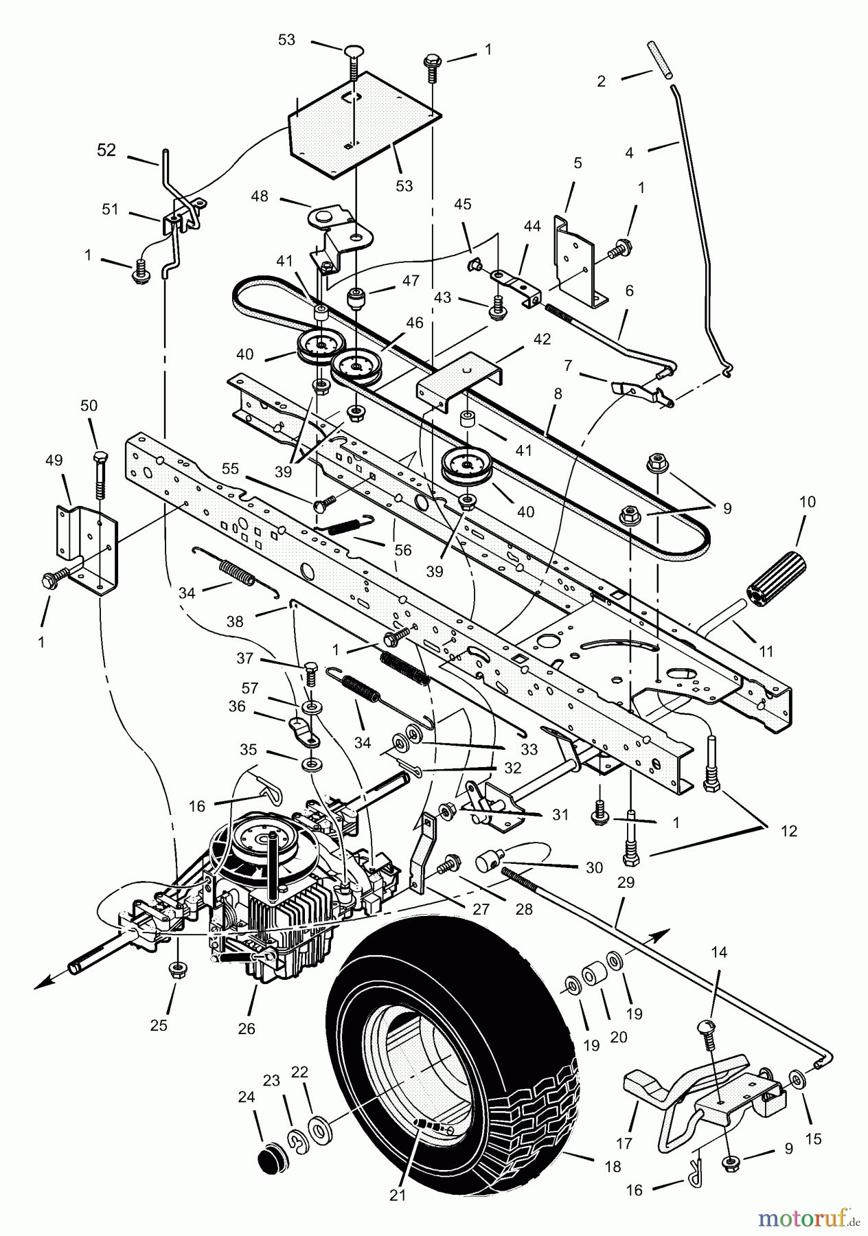  Murray Rasen- und Gartentraktoren 425611x99B - B&S/Murray 42