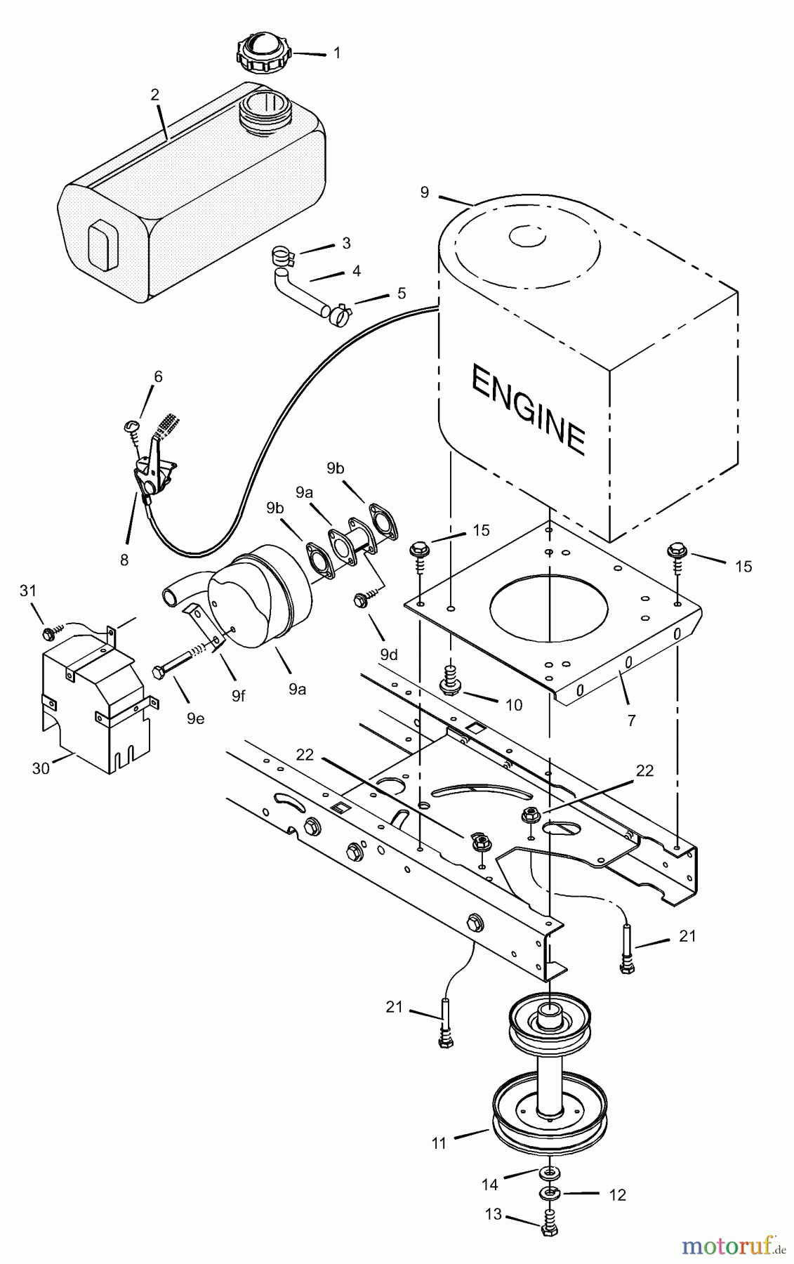  Murray Rasen- und Gartentraktoren 425612x99A - B&S/Murray 42