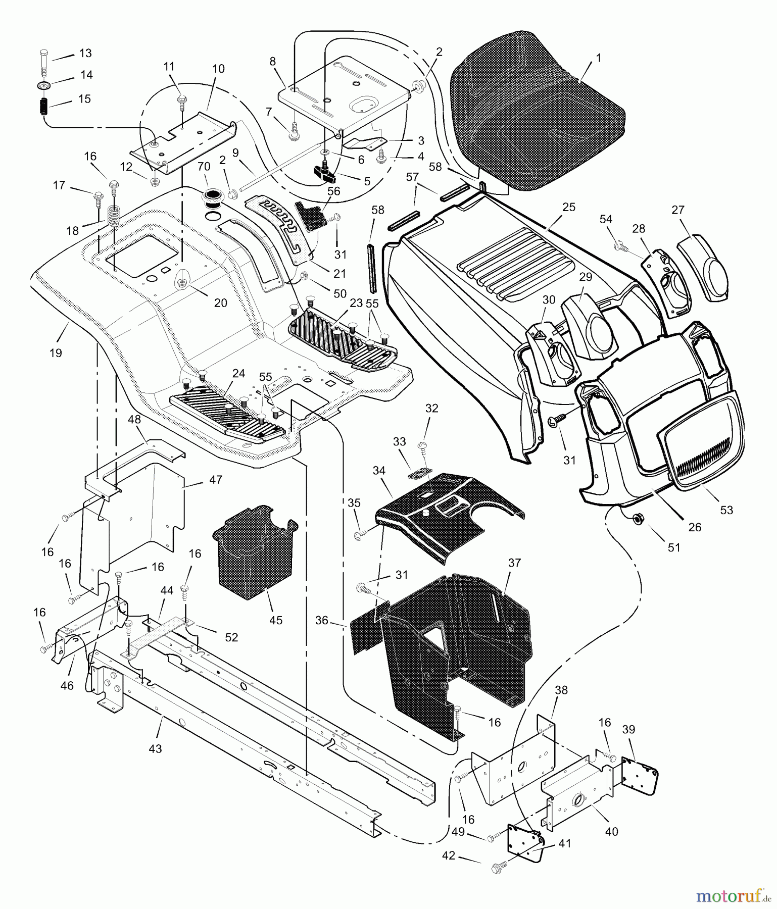  Murray Rasen- und Gartentraktoren 425619x24A - B&S/Murray 42