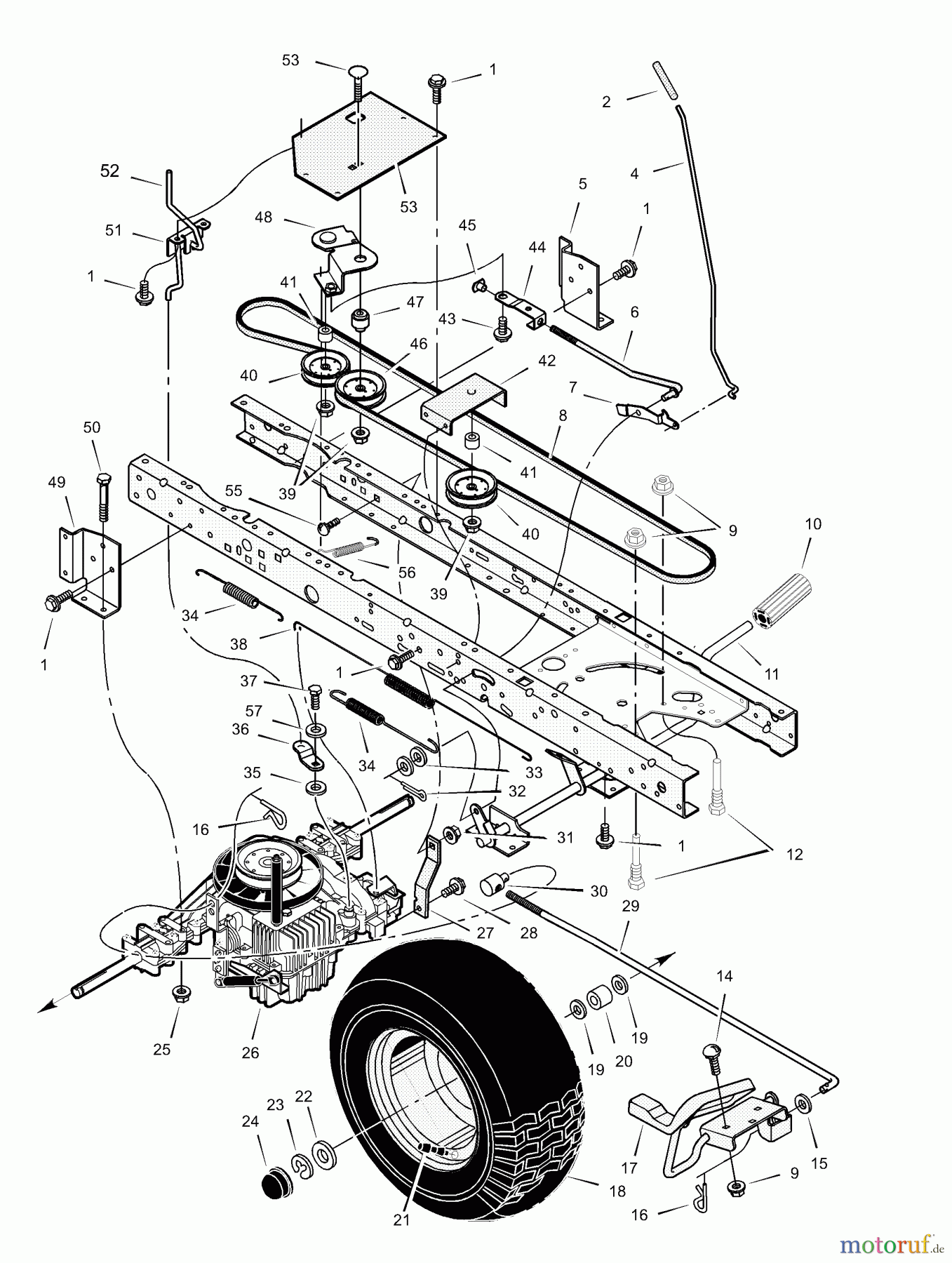  Murray Rasen- und Gartentraktoren 425619x24A - B&S/Murray 42