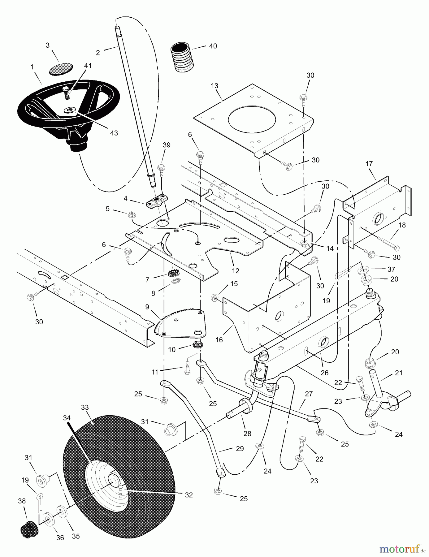  Murray Rasen- und Gartentraktoren 425619x24A - B&S/Murray 42