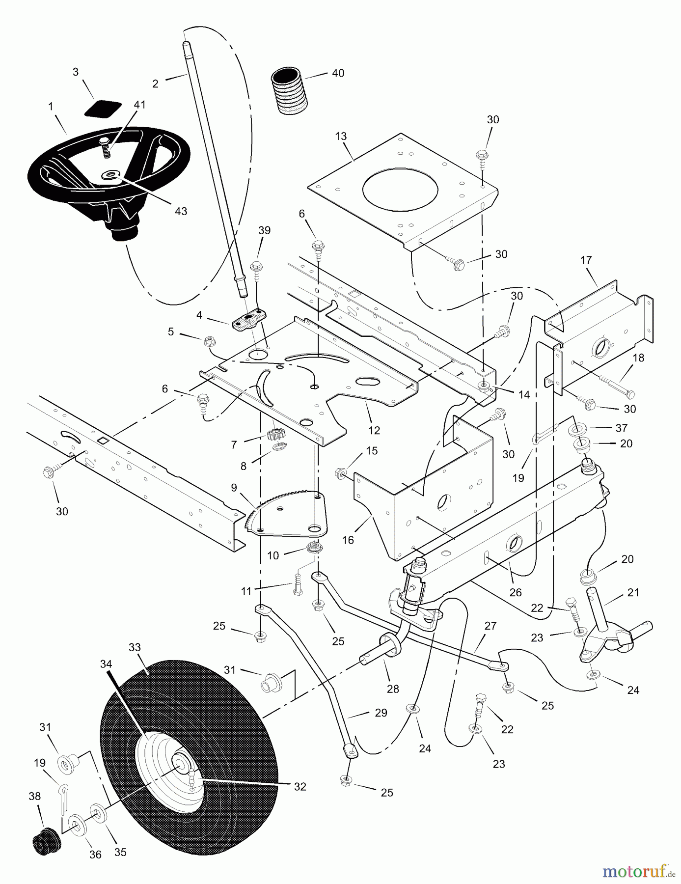  Murray Rasen- und Gartentraktoren 42572x31A - Scotts 42