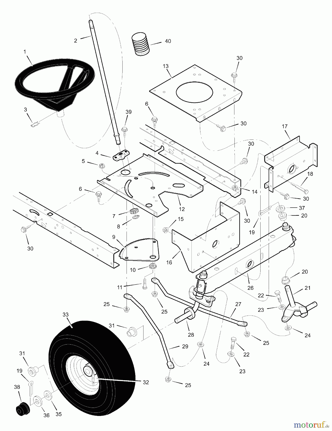  Murray Rasen- und Gartentraktoren 42598x92A - B&S/Murray 42