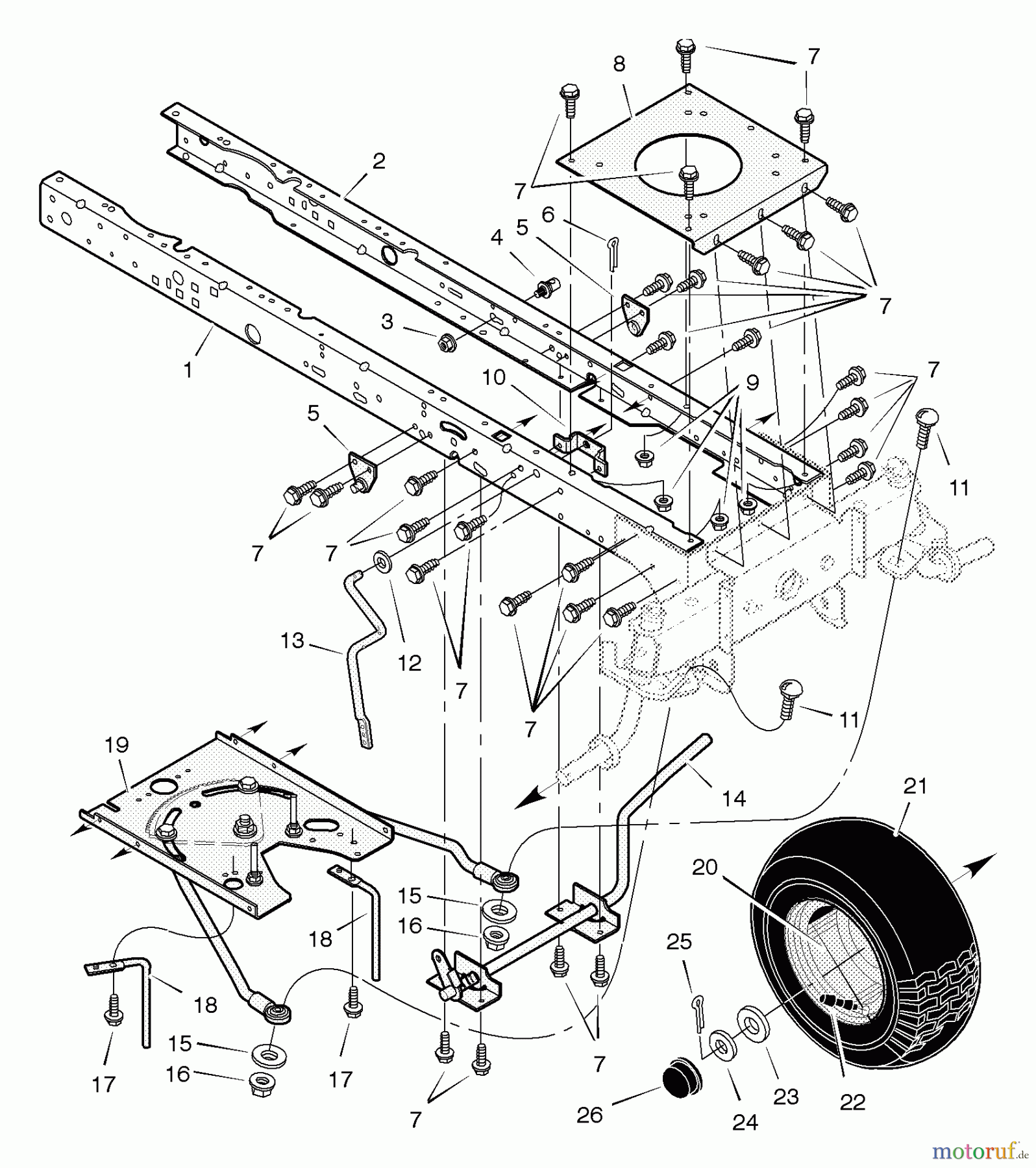  Murray Rasen- und Gartentraktoren 461000x8A - Scotts 46