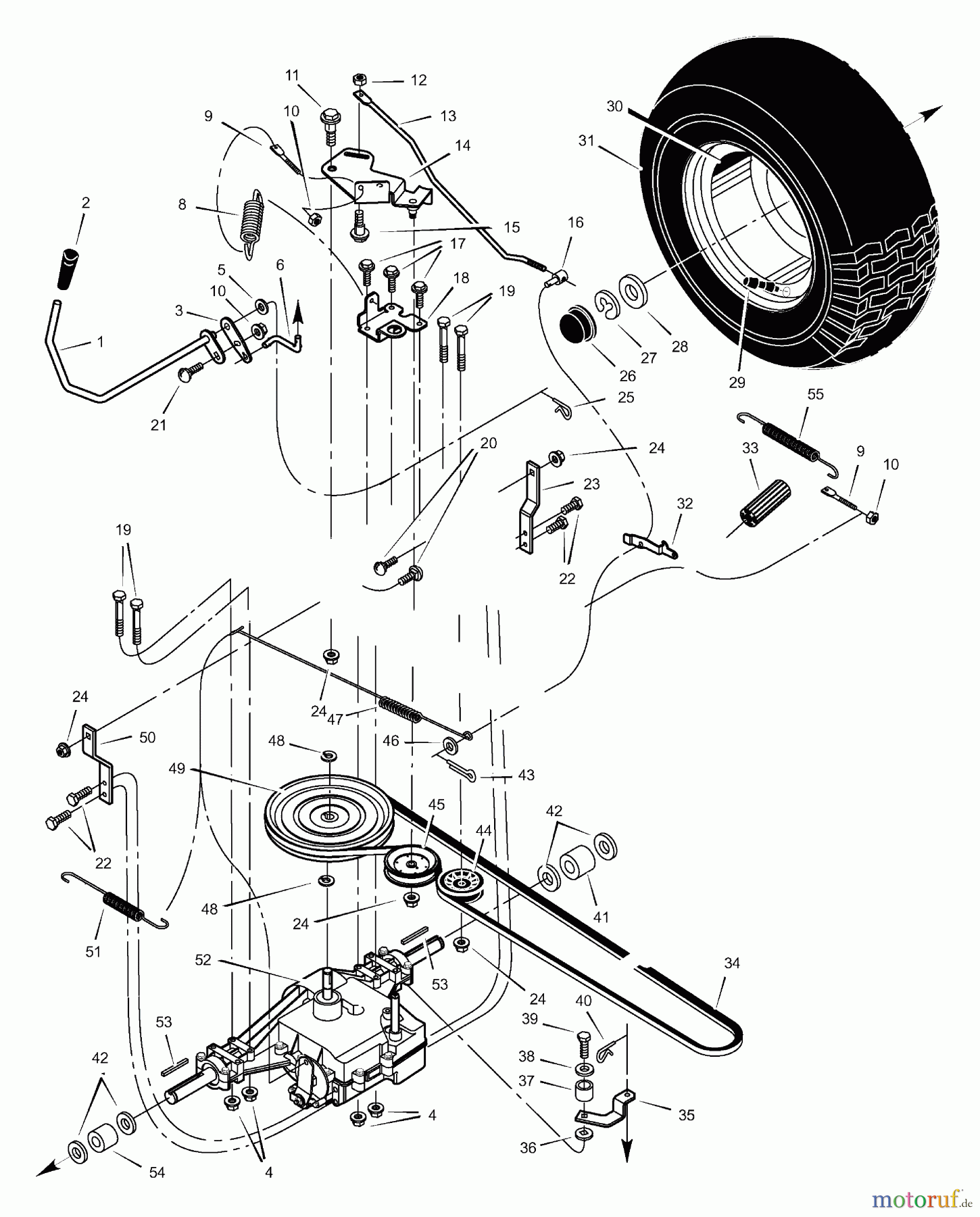  Murray Rasen- und Gartentraktoren 46104x8A - Scotts 46