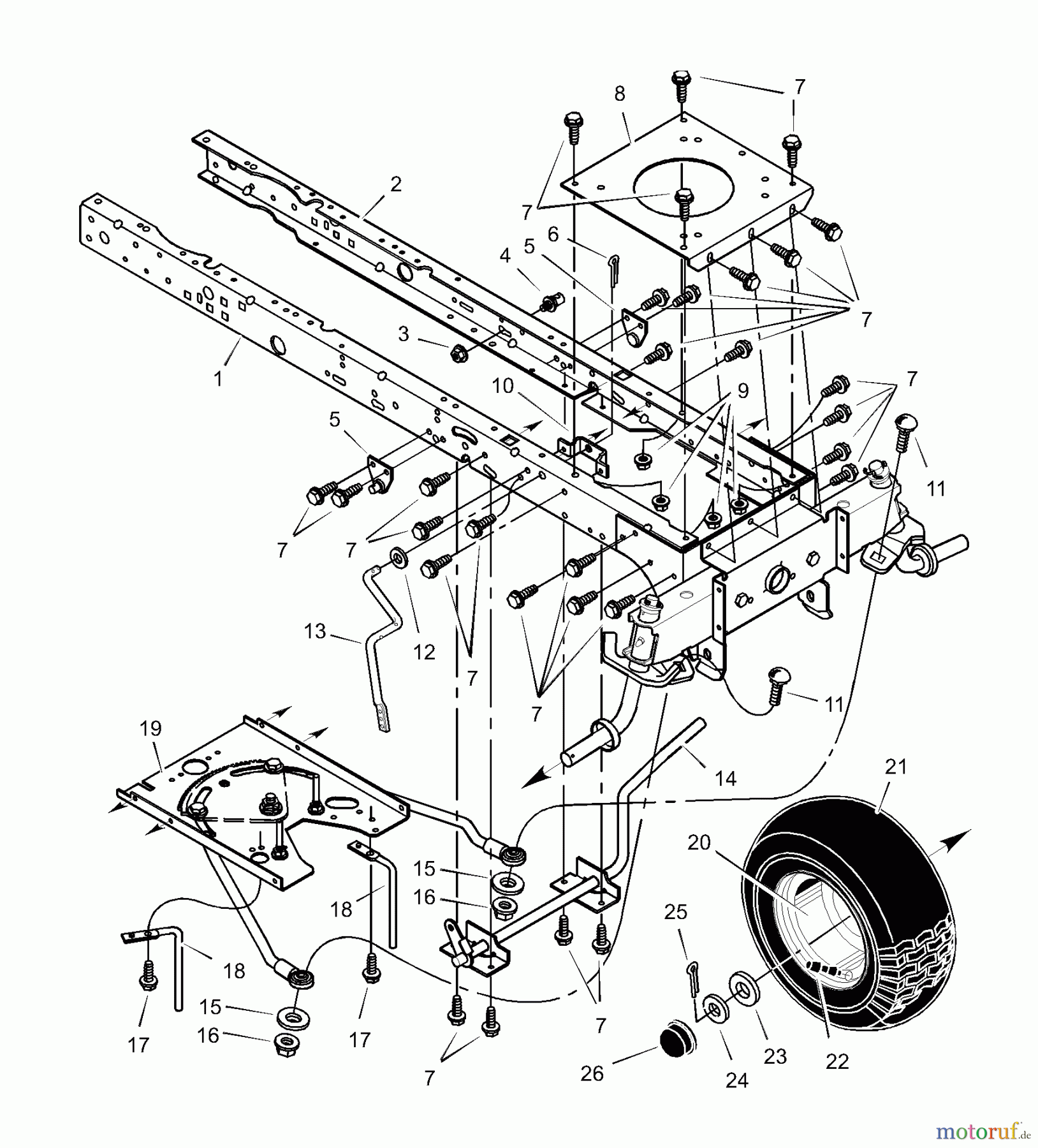  Murray Rasen- und Gartentraktoren 46104x8B - Scotts 46