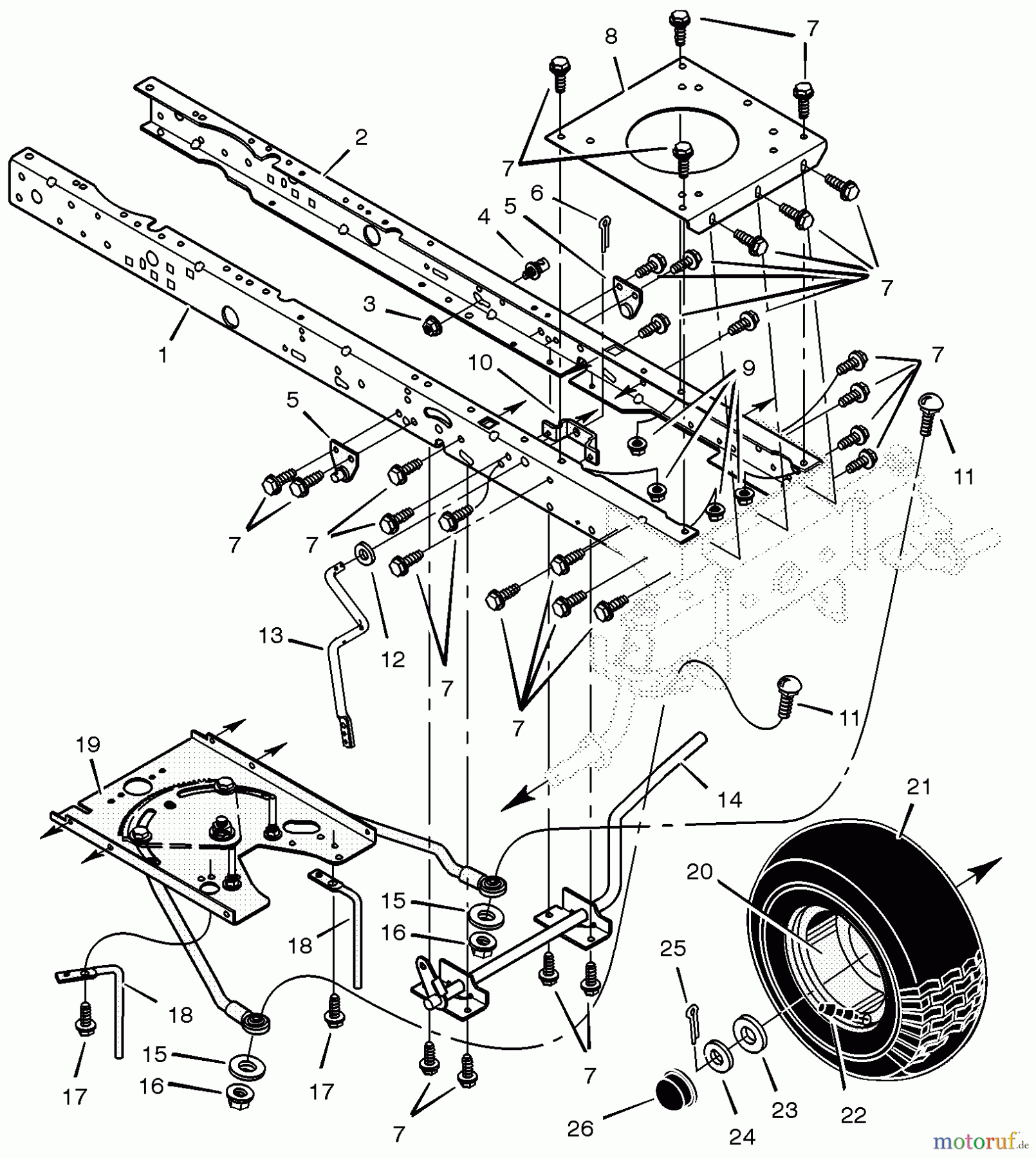  Murray Rasen- und Gartentraktoren 46104x8D - Scotts 46