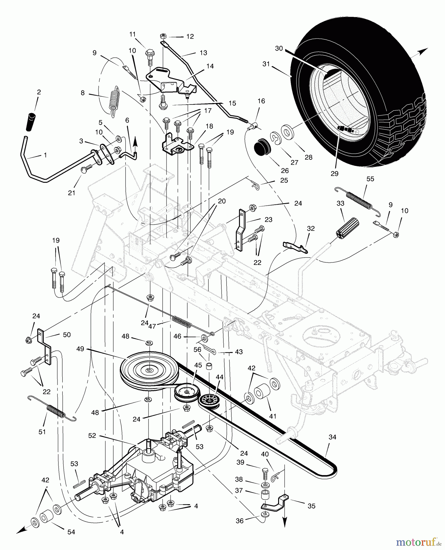  Murray Rasen- und Gartentraktoren 46107x92A - B&S/Murray 46