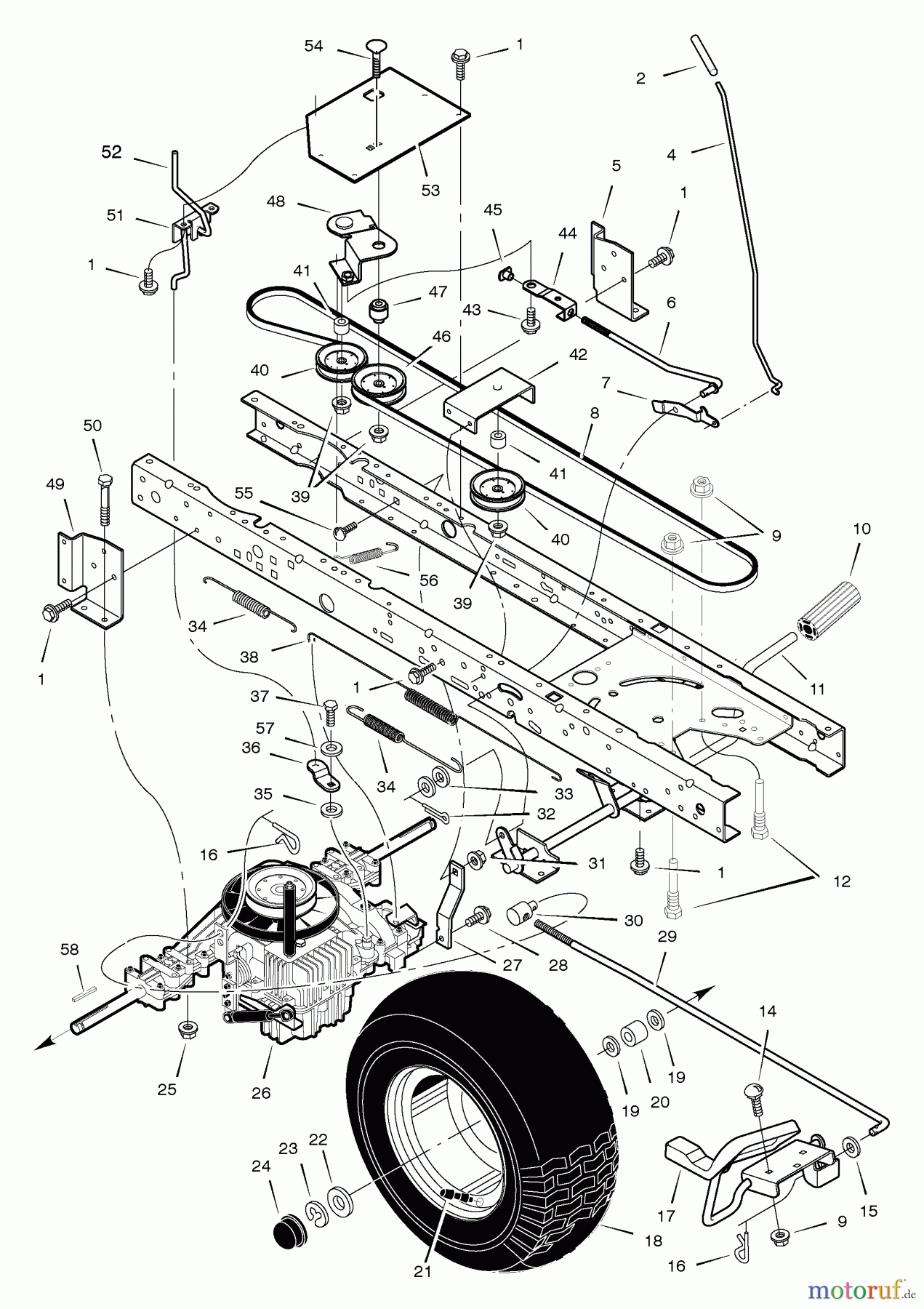  Murray Rasen- und Gartentraktoren 465605x48A - B&S/Murray 46