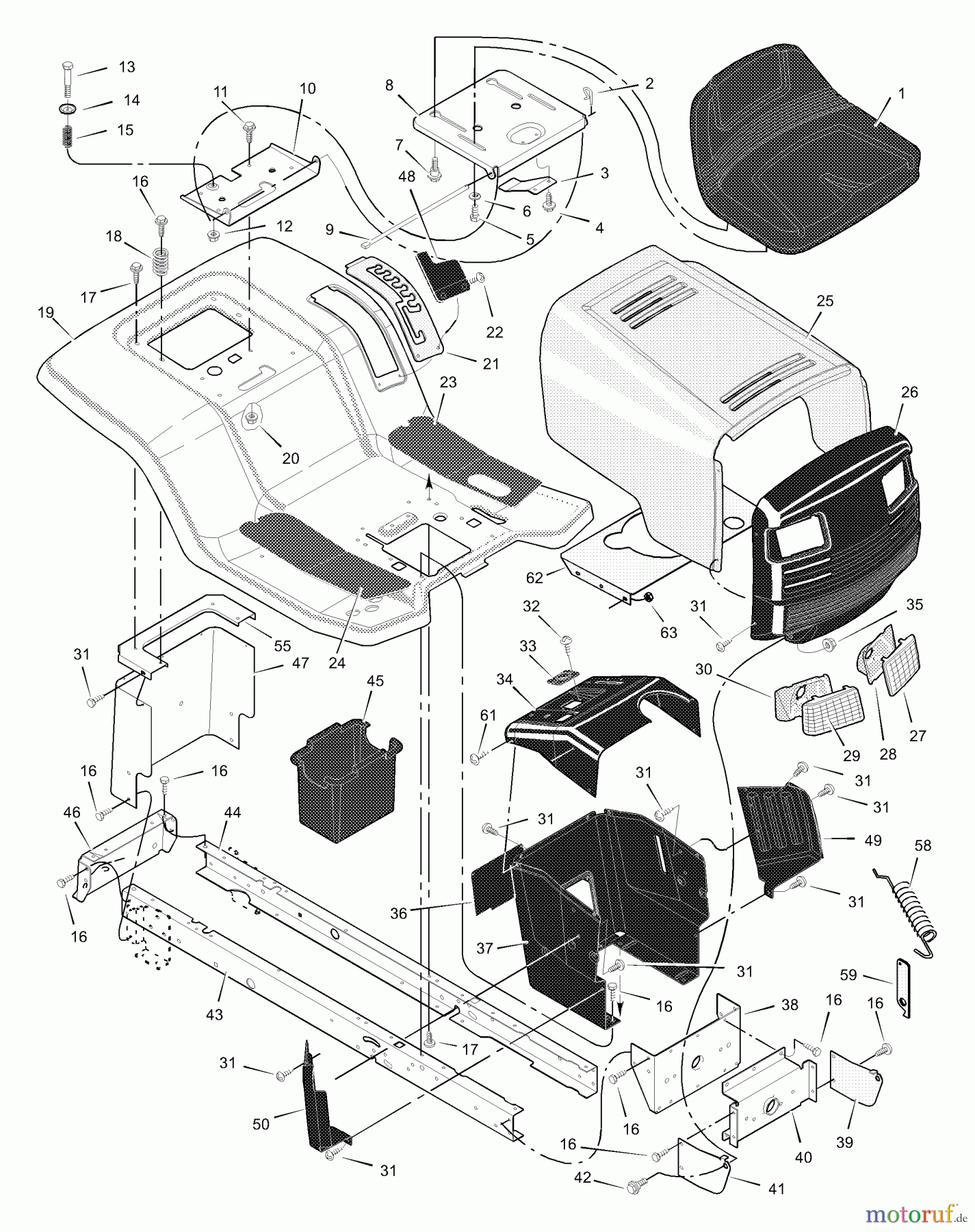  Murray Rasen- und Gartentraktoren 465619x71A - B&S/Murray 46