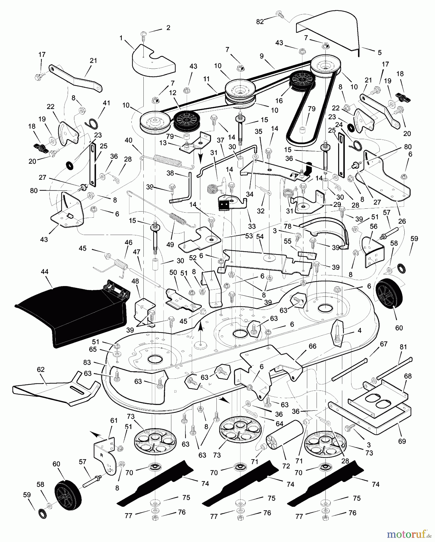  Murray Rasen- und Gartentraktoren 46569x82A - Ranch King 46