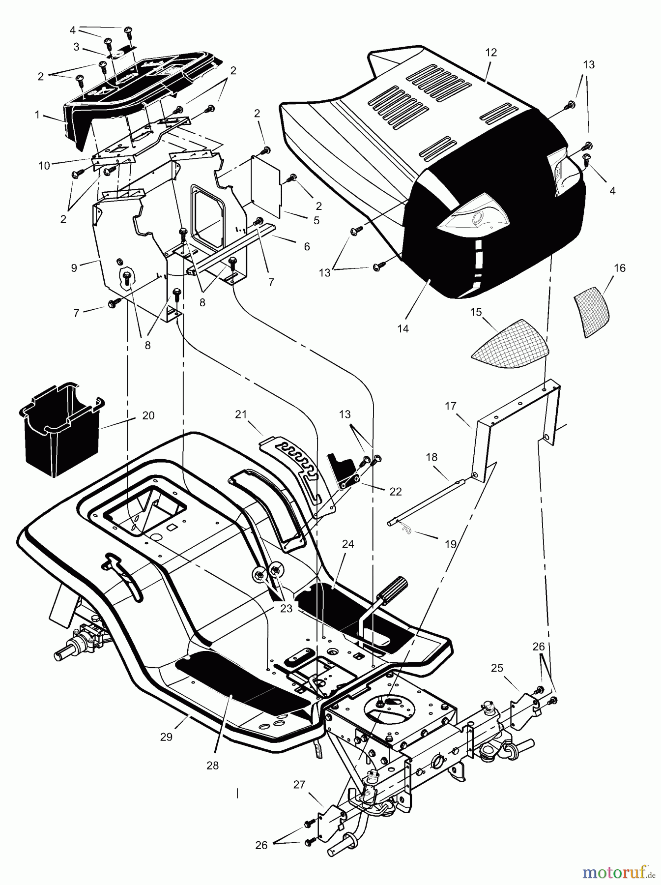  Murray Rasen- und Gartentraktoren 52101x92A - B&S/Murray 52