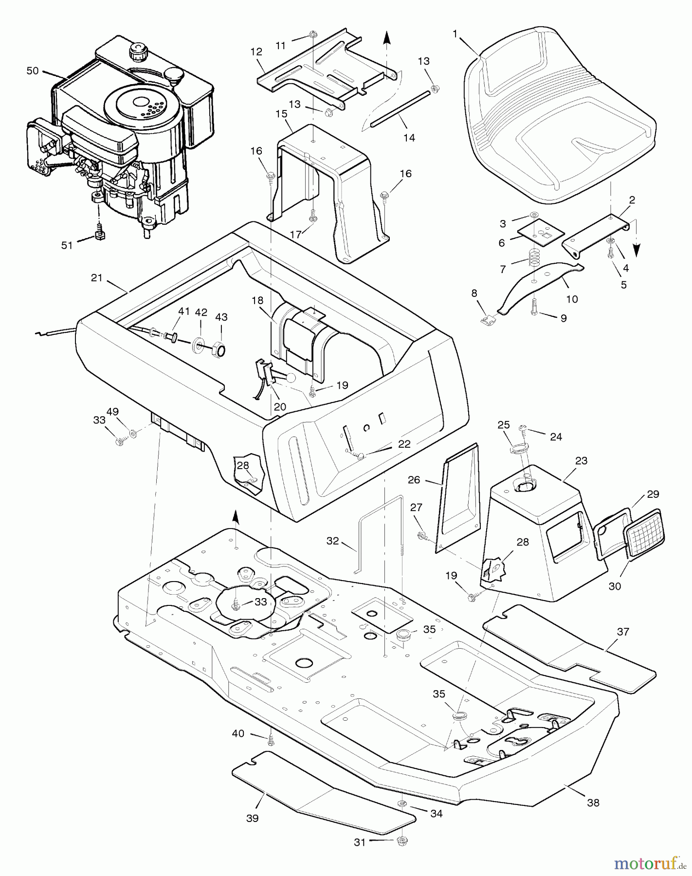  Murray Rasen- und Gartentraktoren 30500x92A - B&S/Murray 30