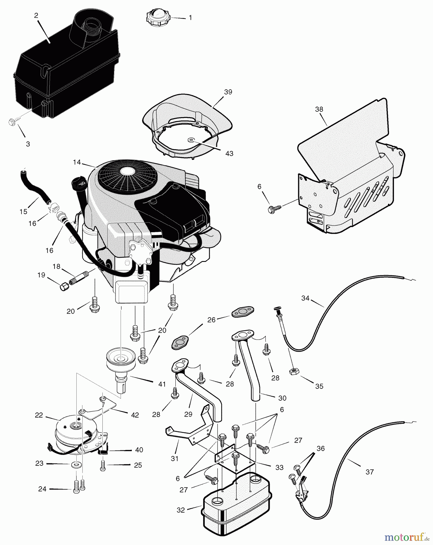  Murray Rasen- und Gartentraktoren C950-60470-0 - Craftsman 42