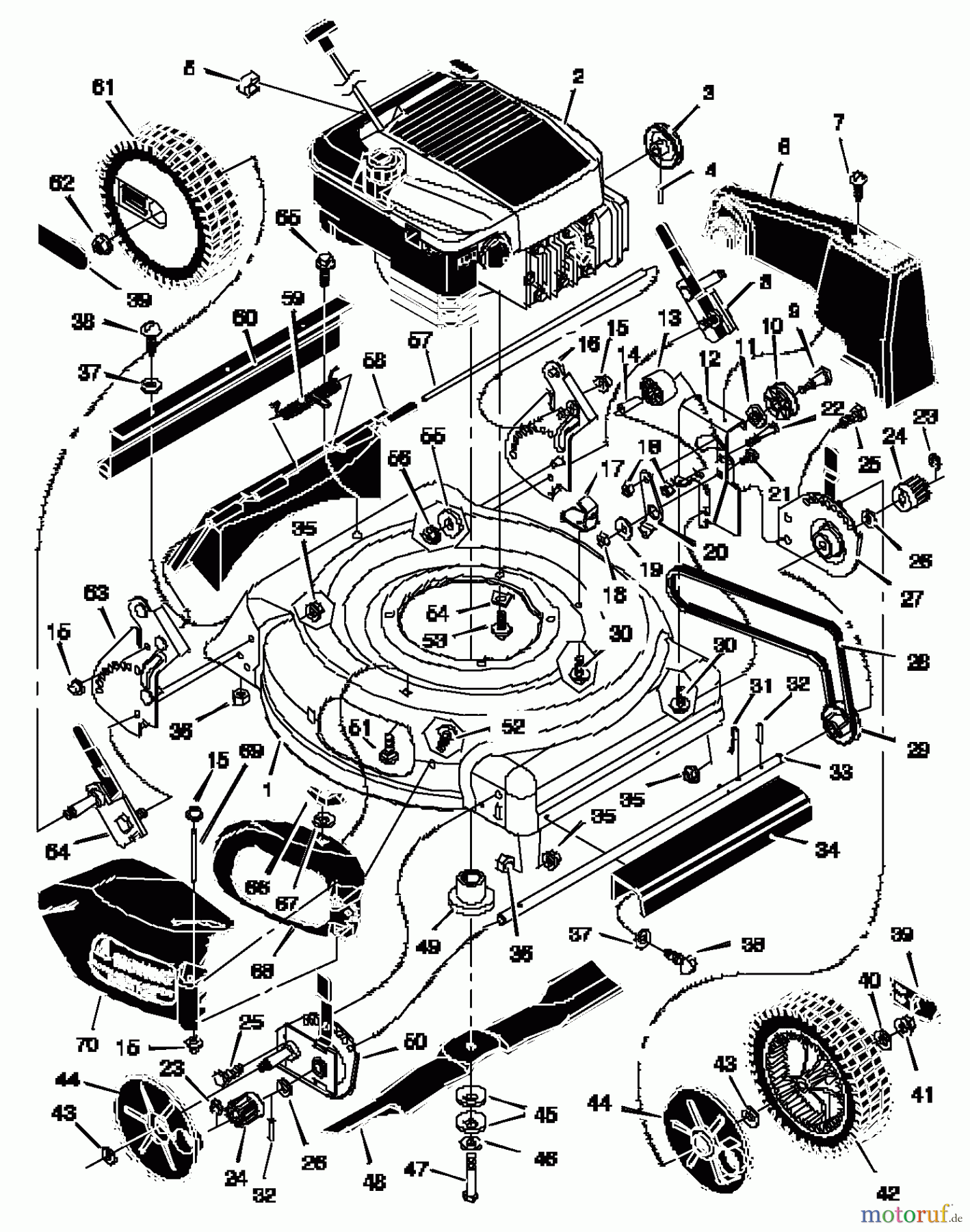  Murray Rasenmäher 20605x6A - Murray Ultra 20