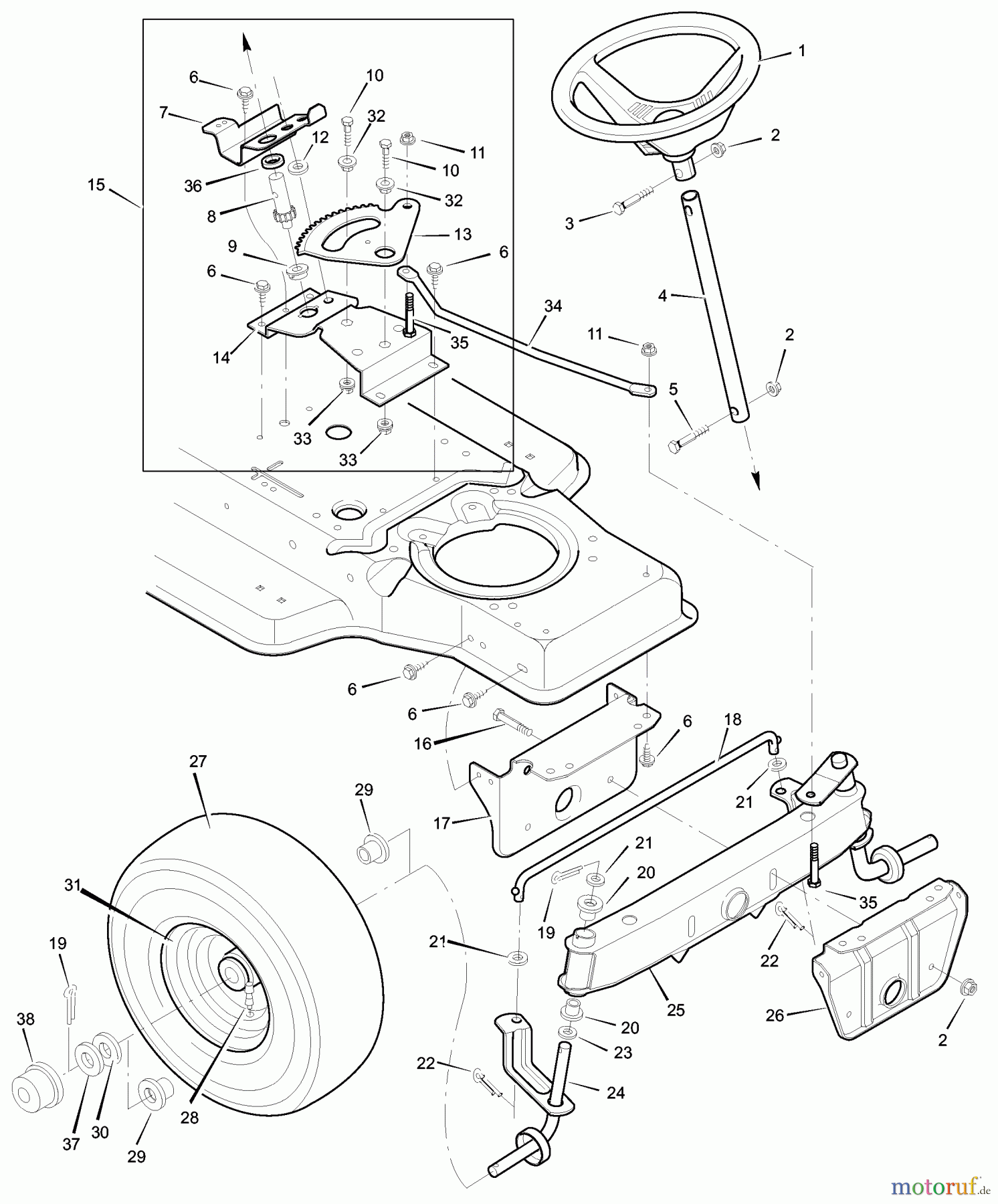  Murray Rasen- und Gartentraktoren 387001x00A - Murray 38