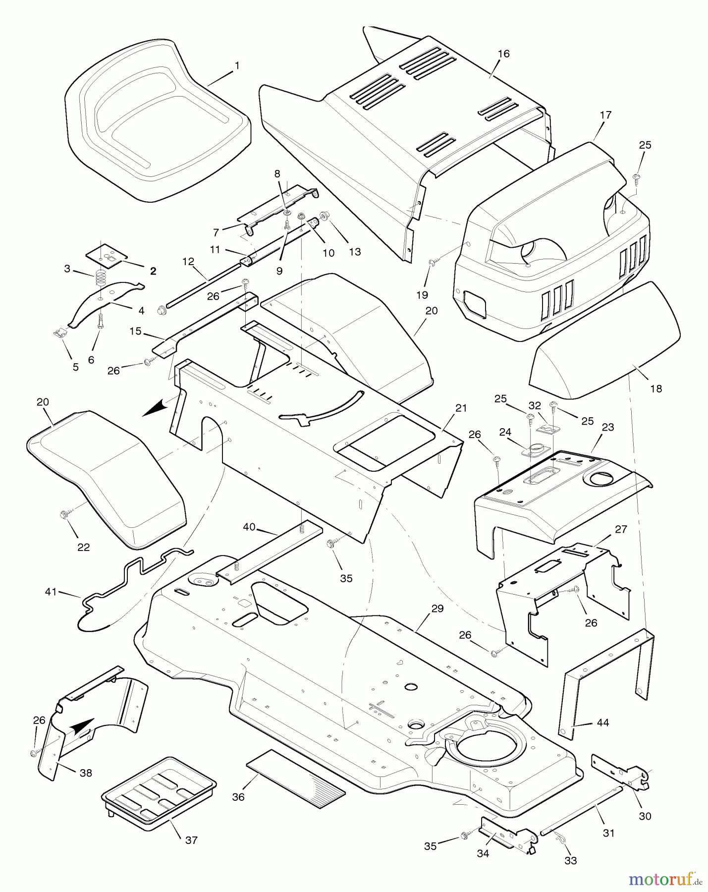  Murray Rasen- und Gartentraktoren 38705x5A - Murray 38