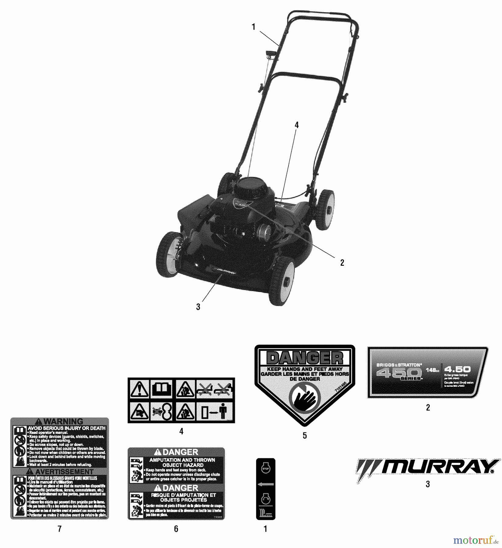  Murray Rasenmäher MD20450FC (7800888) - Murray 20