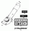 Murray MXMH575EX (881552) - 19" High Wheel Self Propelled Mower CE, 575EX Series (2012) Listas de piezas de repuesto y dibujos Decals Group (881651_881693)