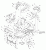 Murray 107.277880 (2690640) - Craftsman ZTS7500, 20HP Kohler w/44" Mower Deck (2007) (Sears) Listas de piezas de repuesto y dibujos Frame, Body & Seat Group (987484)