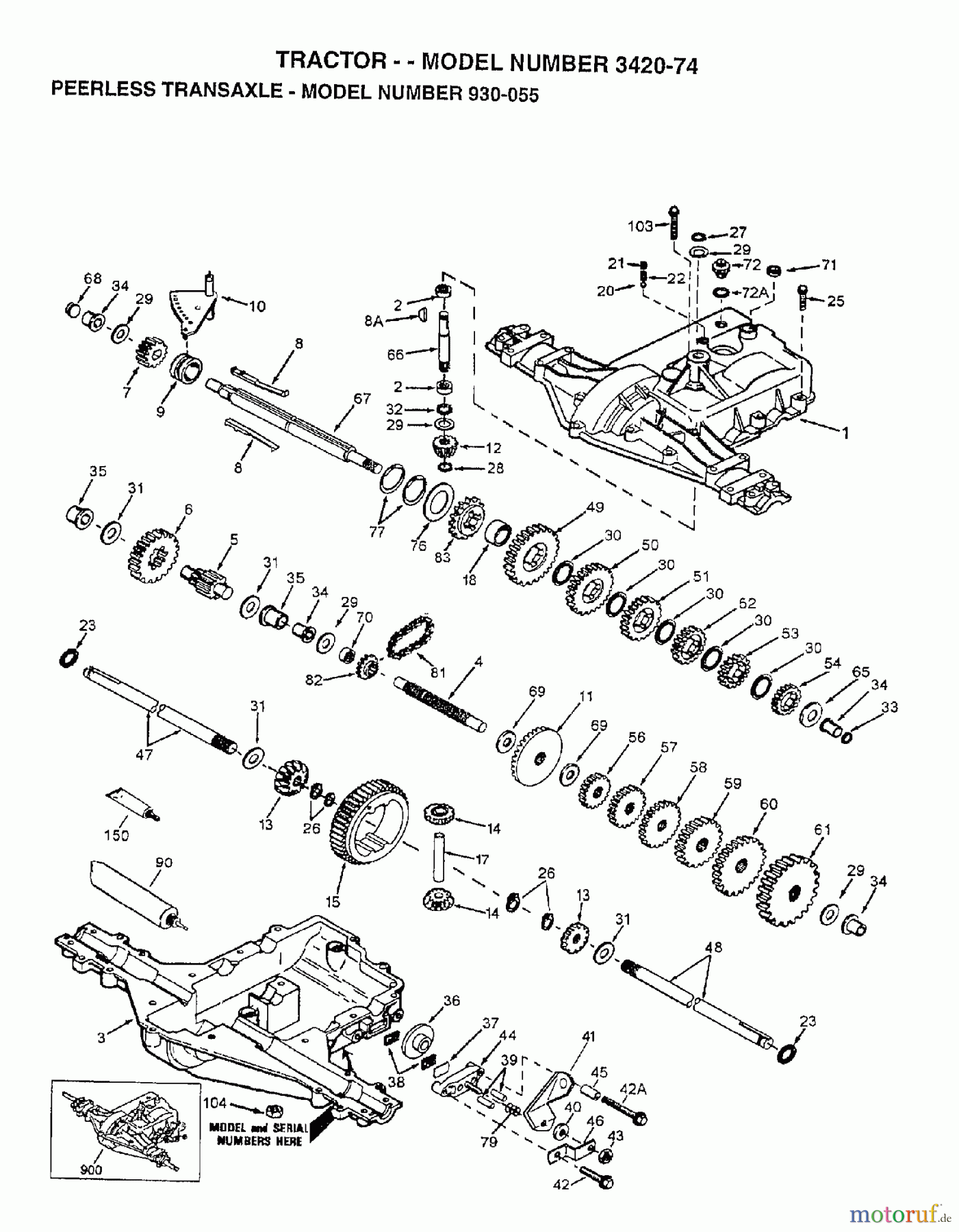  Poulan / Weed Eater Rasen und Gartentraktoren 342074 - Poulan Lawn Tractor (2006-10) TRANSMISSION