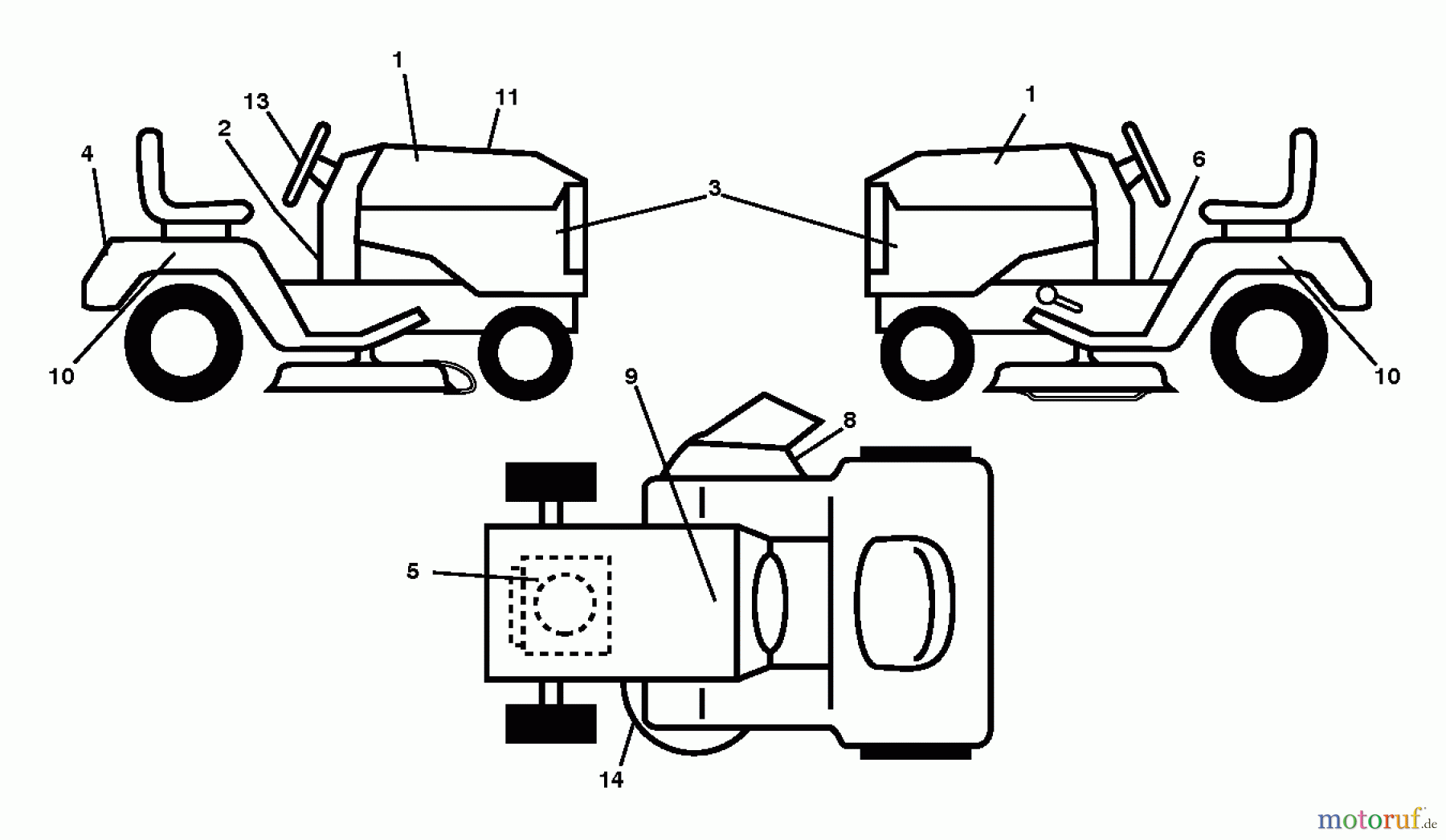  Poulan / Weed Eater Rasen und Gartentraktoren PB22H42YT (96048002900) - Poulan Pro Lawn Tractor (2012-01) DECALS