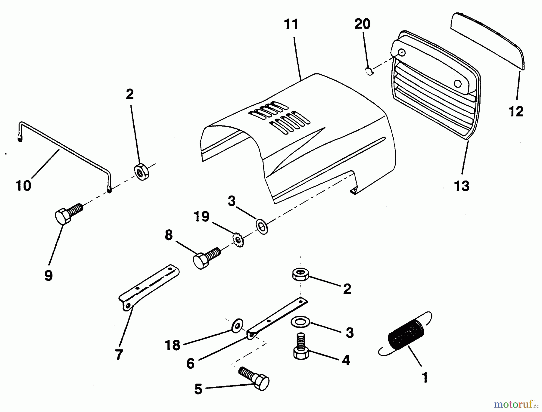  Poulan / Weed Eater Rasen und Gartentraktoren PP1036S - Poulan Pro Lawn Tractor HOOD