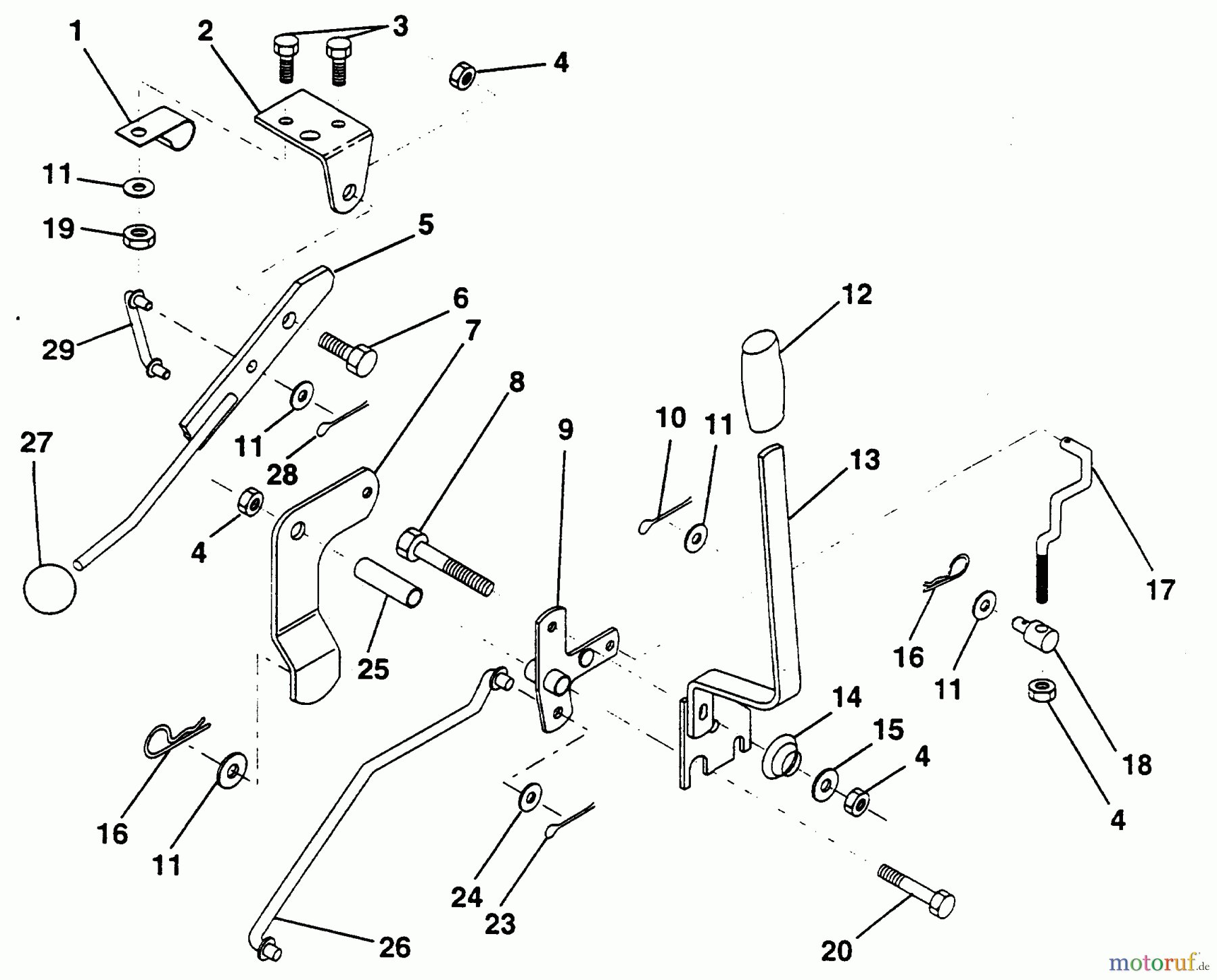  Poulan / Weed Eater Rasen und Gartentraktoren PP1036S - Poulan Pro Lawn Tractor MOWER LIFT LEVER