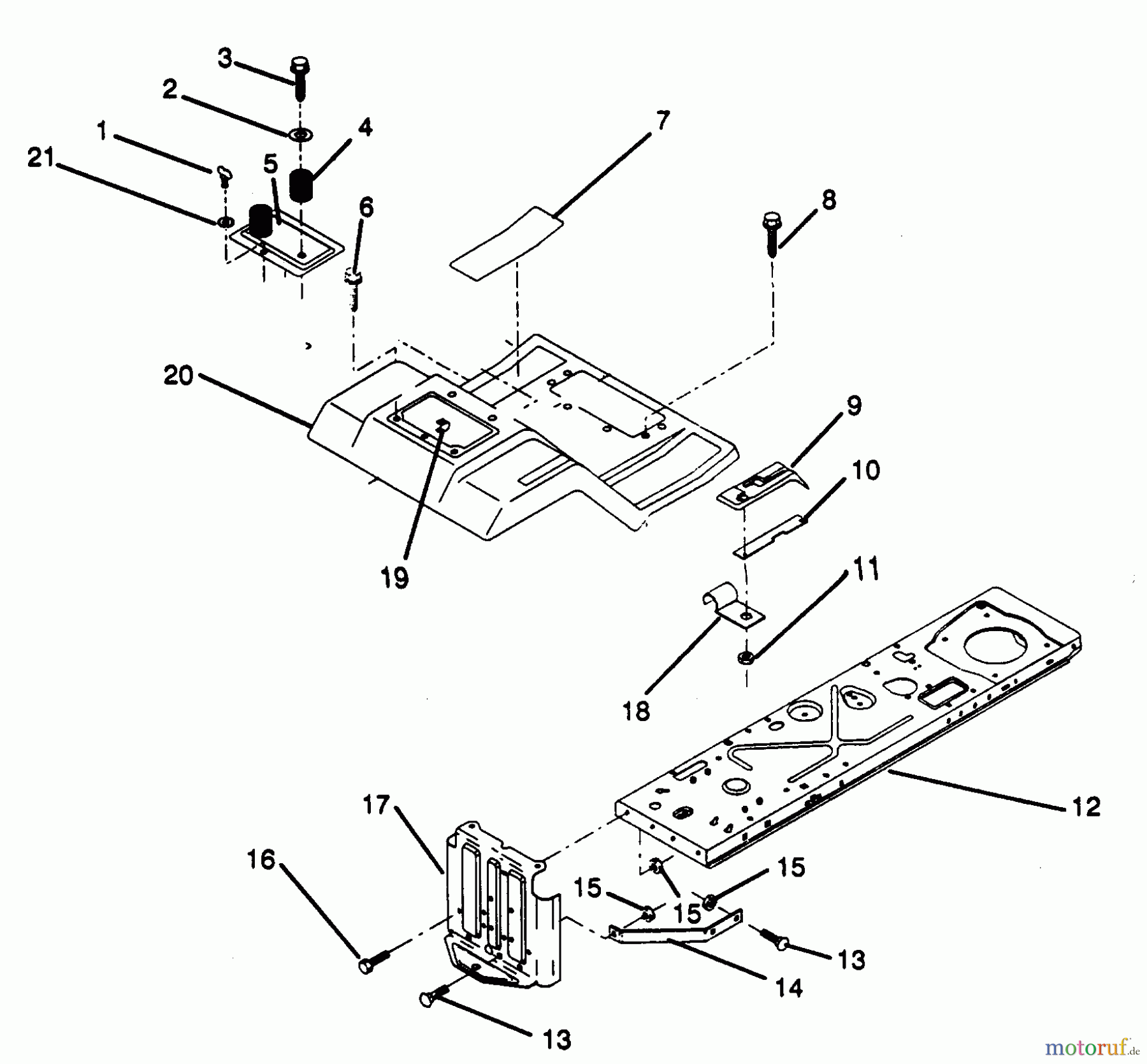  Poulan / Weed Eater Rasen und Gartentraktoren PP1136 - Poulan Pro Lawn Tractor FENDER / CHASSIS