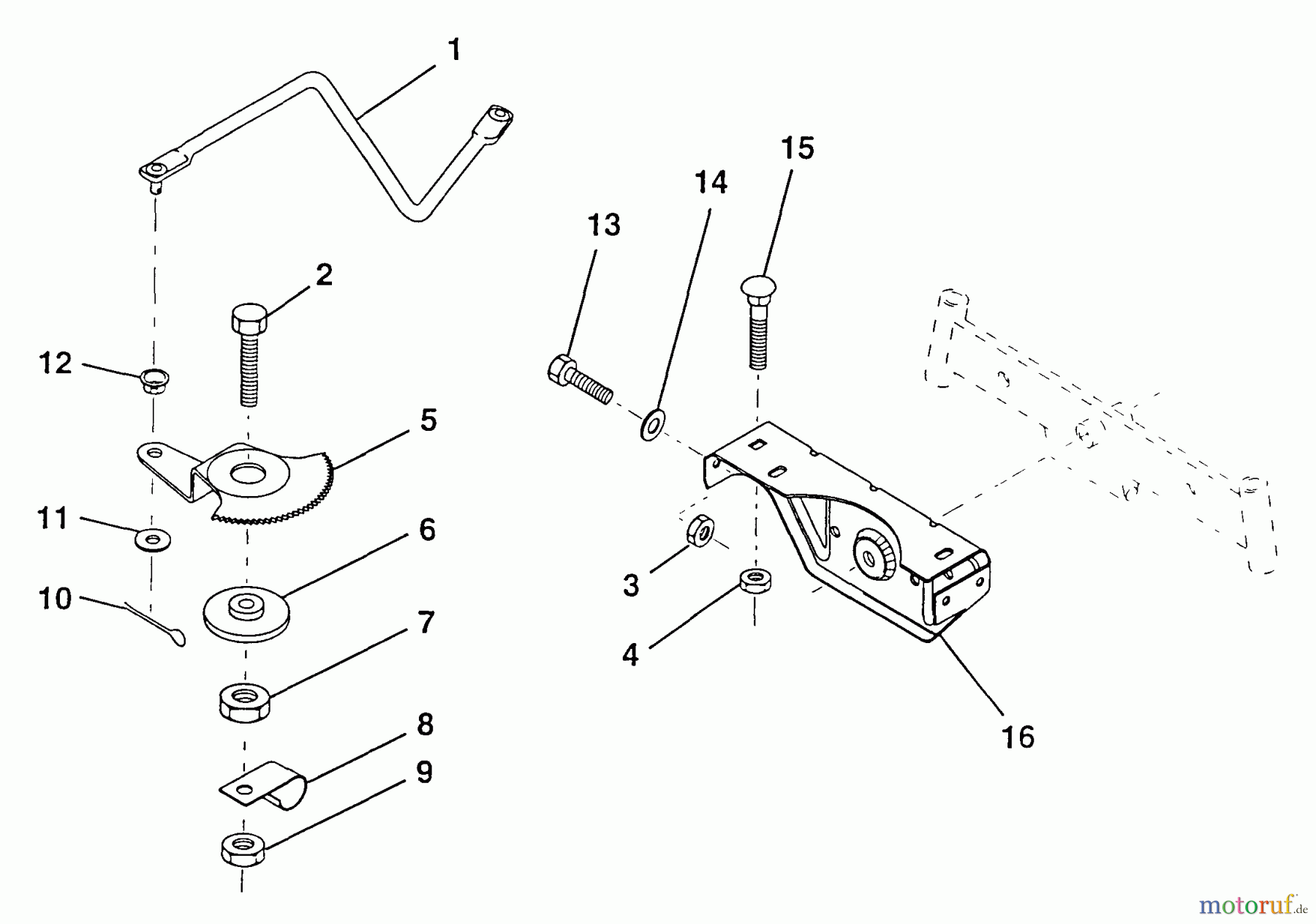  Poulan / Weed Eater Rasen und Gartentraktoren PP11536 - Poulan Pro Lawn Tractor Sector Gear/Axle Support