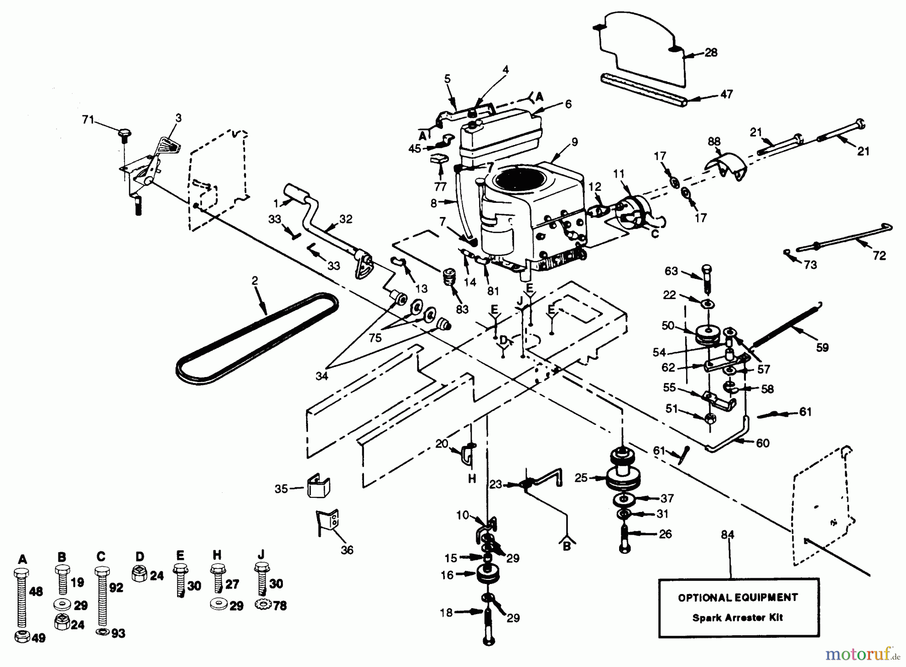  Poulan / Weed Eater Rasen und Gartentraktoren PP12538 - Poulan Pro Lawn Tractor POWER & MECHANICAL GROUP