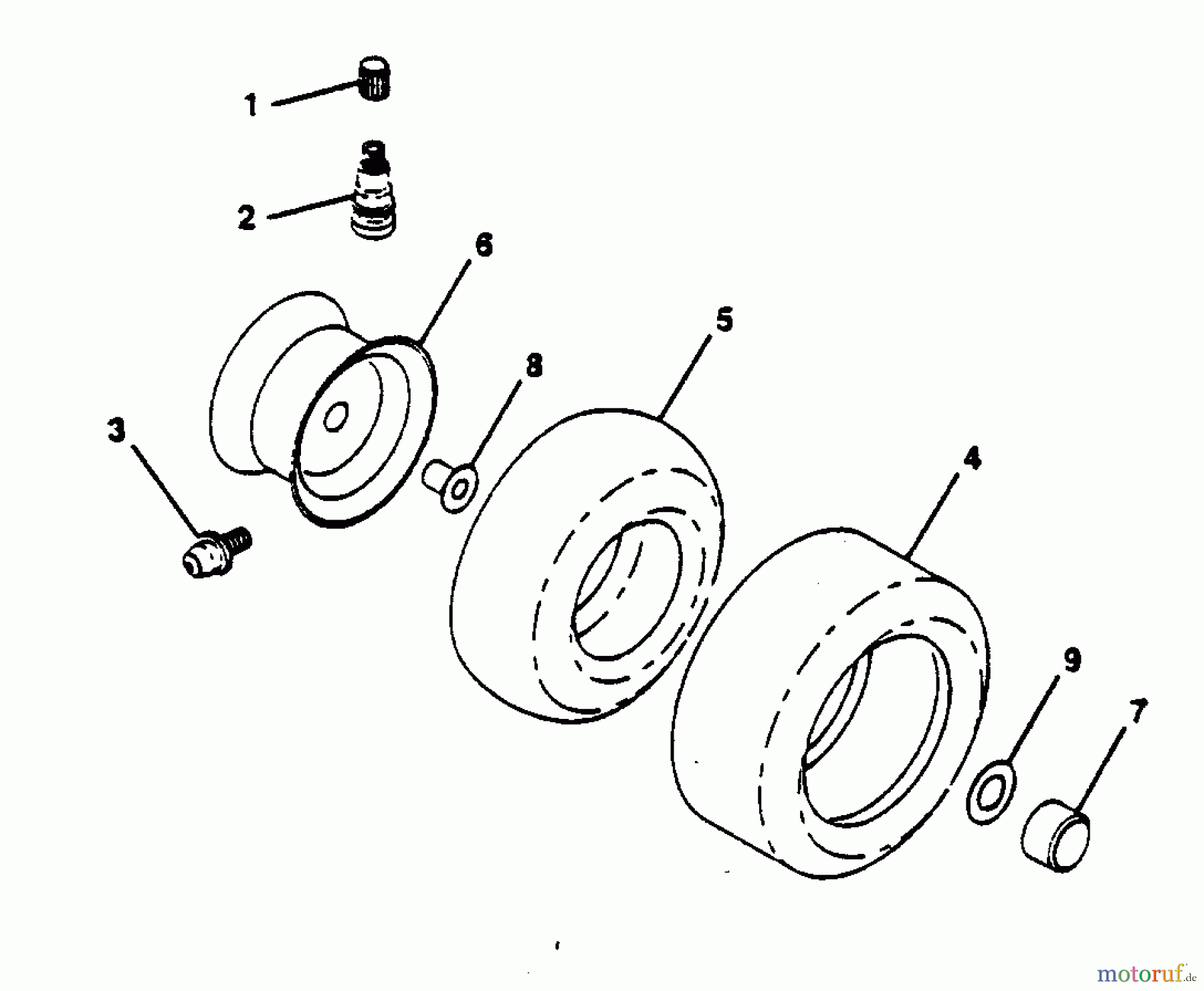  Poulan / Weed Eater Rasen und Gartentraktoren PP125R38J - Poulan Pro Lawn Tractor WHEELS & TIRES