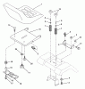 Poulan / Weed Eater PP16H46B - Poulan Pro Lawn Tractor Listas de piezas de repuesto y dibujos Seat Assembly