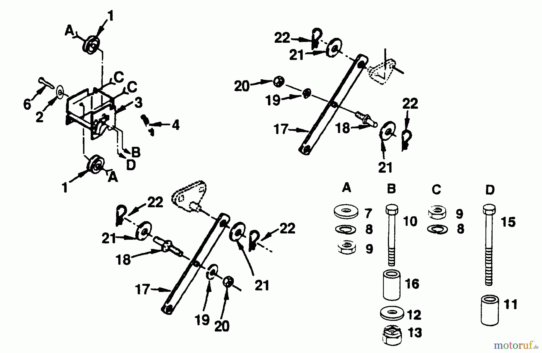  Poulan / Weed Eater Rasen und Gartentraktoren PP2050D - Poulan Pro Lawn Tractor ATTACHING PARTS