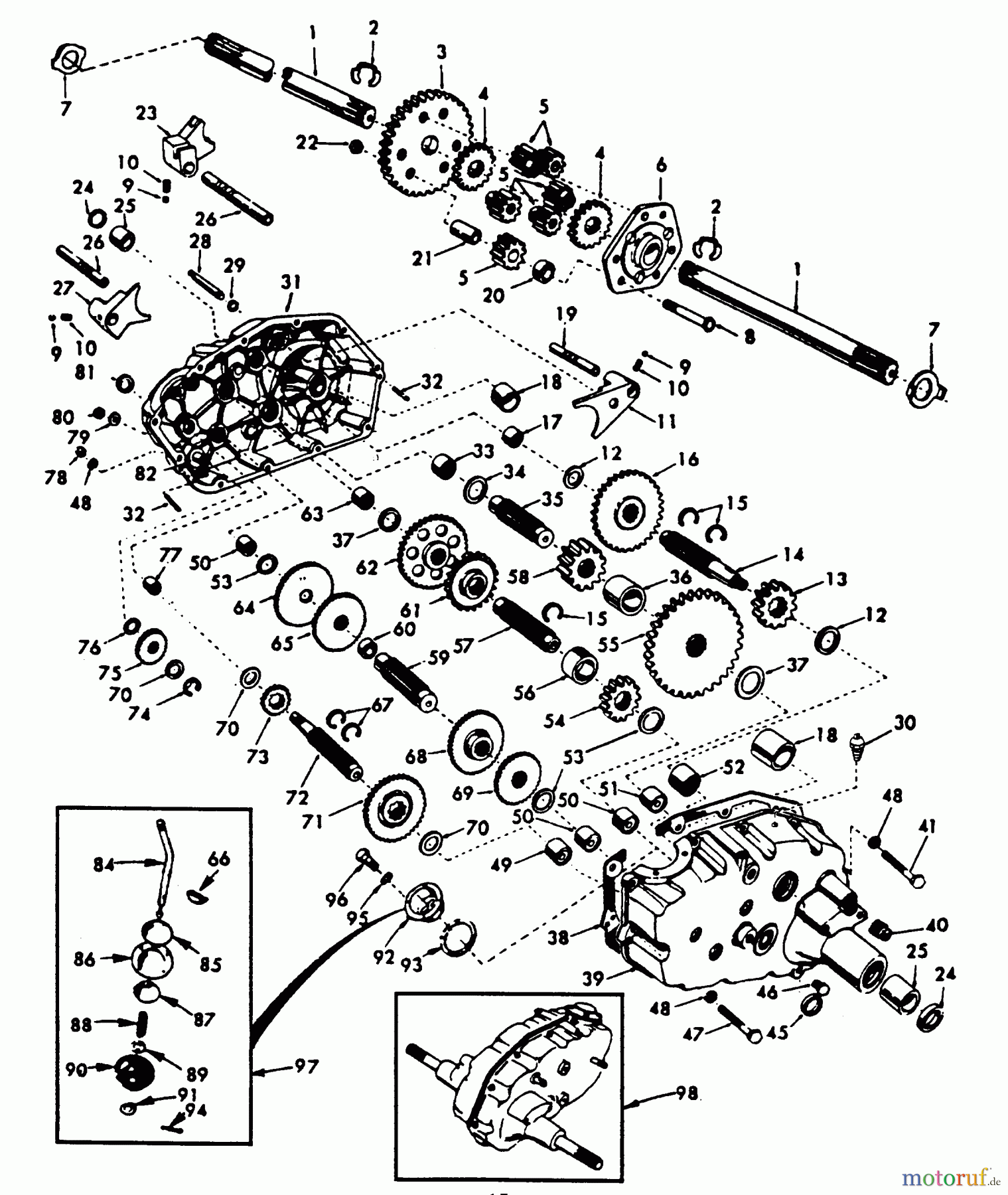  Poulan / Weed Eater Rasen und Gartentraktoren PP2050D - Poulan Pro Lawn Tractor TRANSAXLE