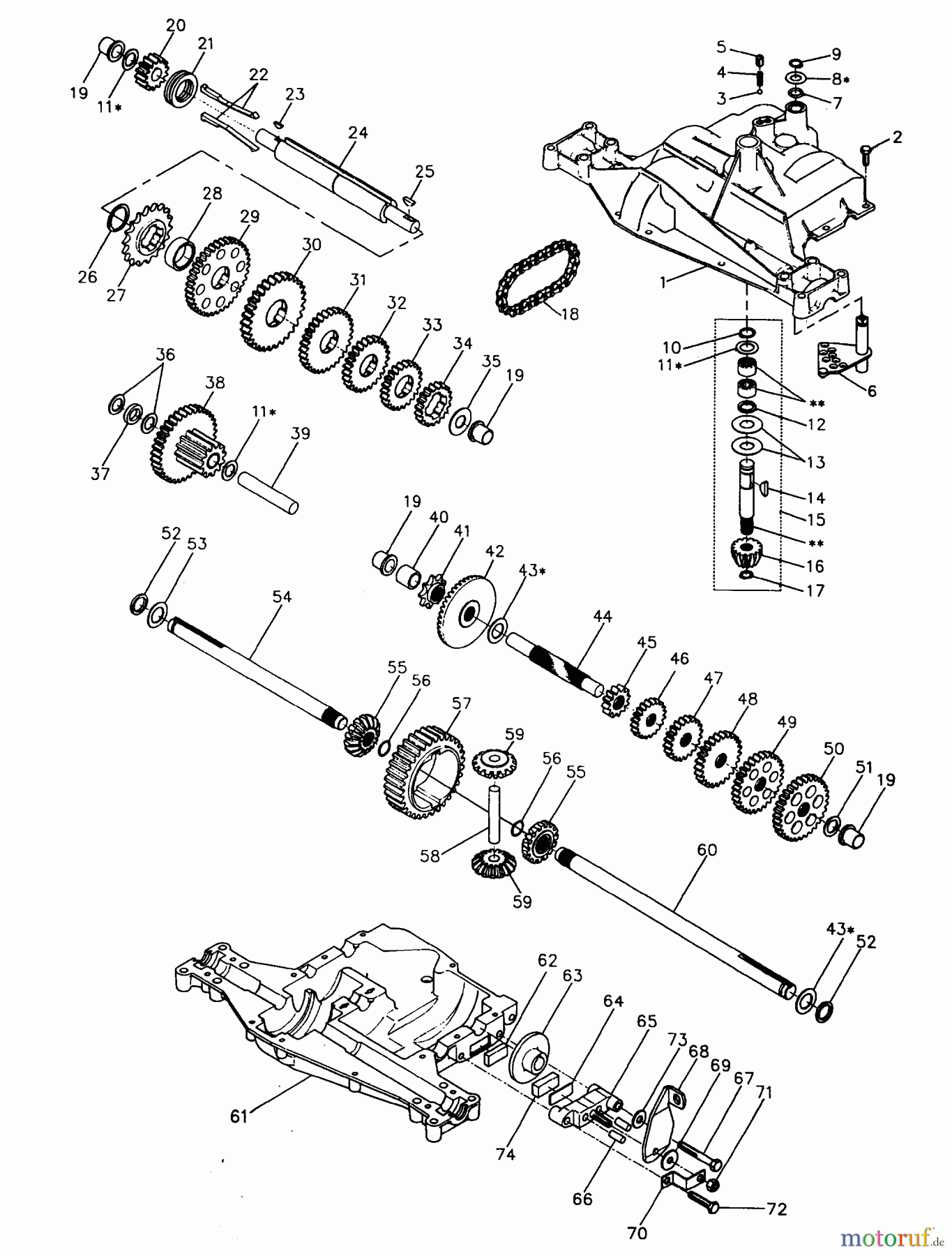  Poulan / Weed Eater Rasen und Gartentraktoren PP21R38MA - Poulan Pro Lawn Tractor DANA TRANSAXLE - MODEL NUMBER 4360-18