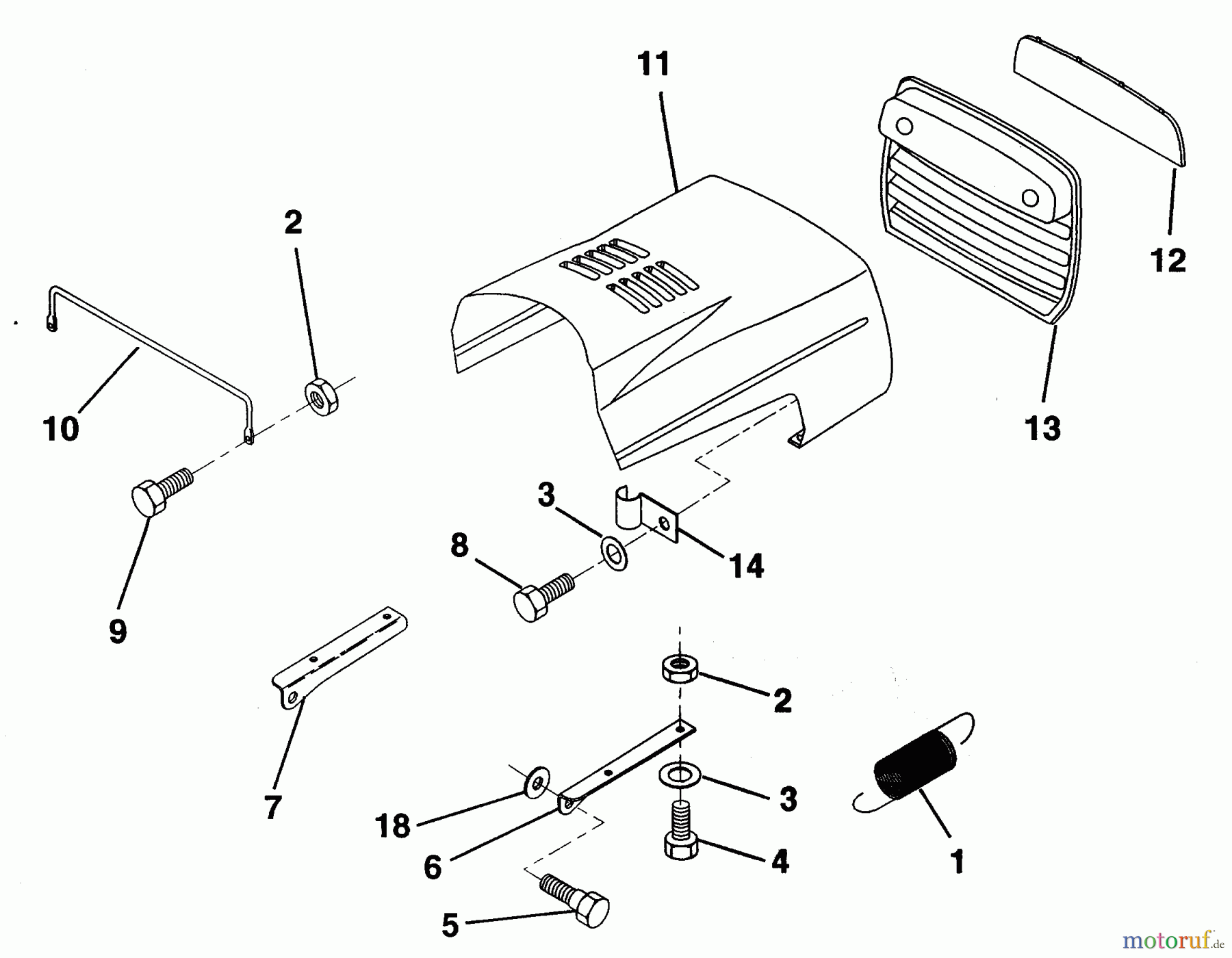  Poulan / Weed Eater Rasen und Gartentraktoren PP21R38MA - Poulan Pro Lawn Tractor HOOD