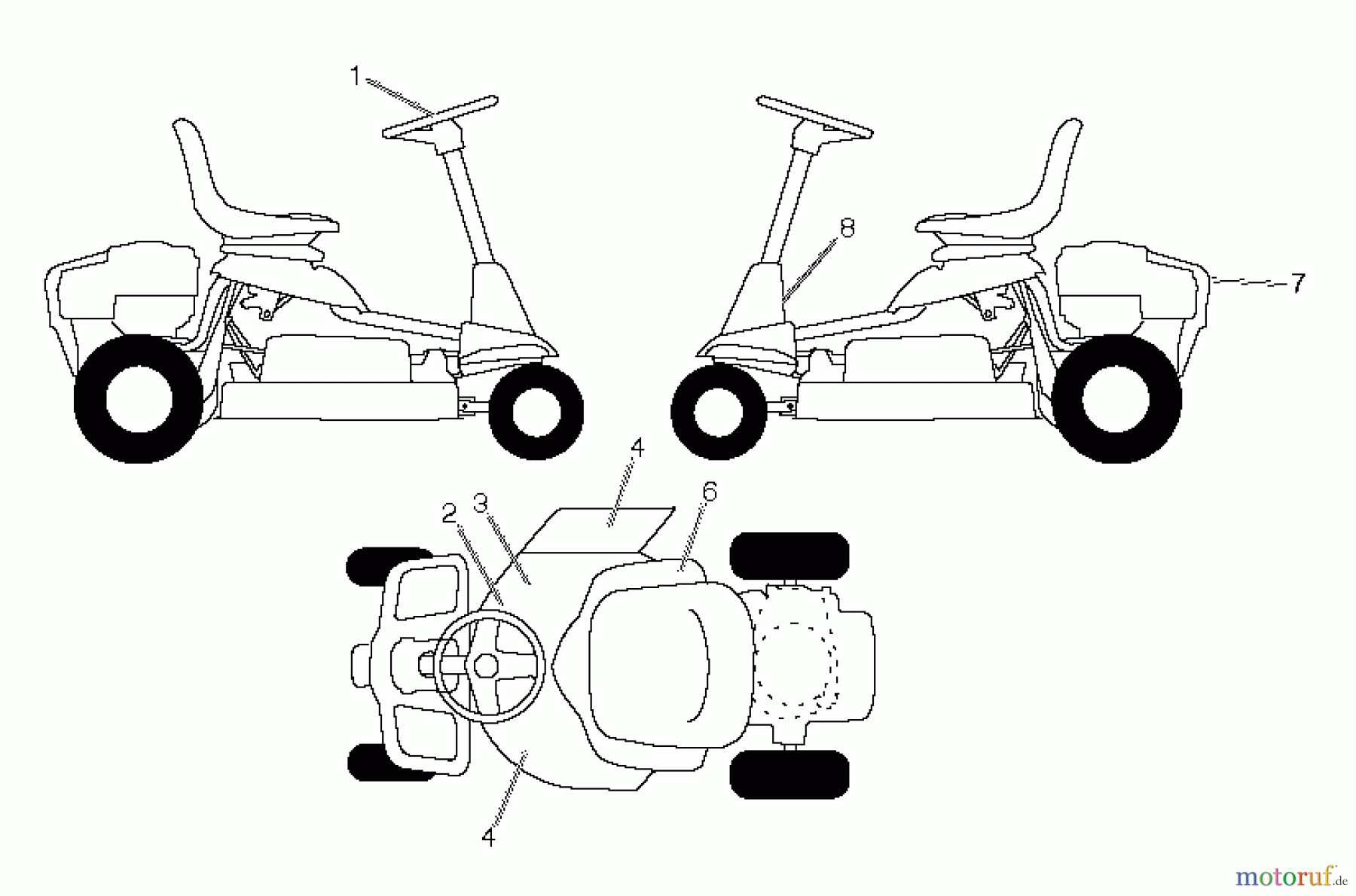  Poulan / Weed Eater Rasen und Gartentraktoren WE261 (96024000102) - Weed Eater Lawn Tractor (2011-05) DECALS